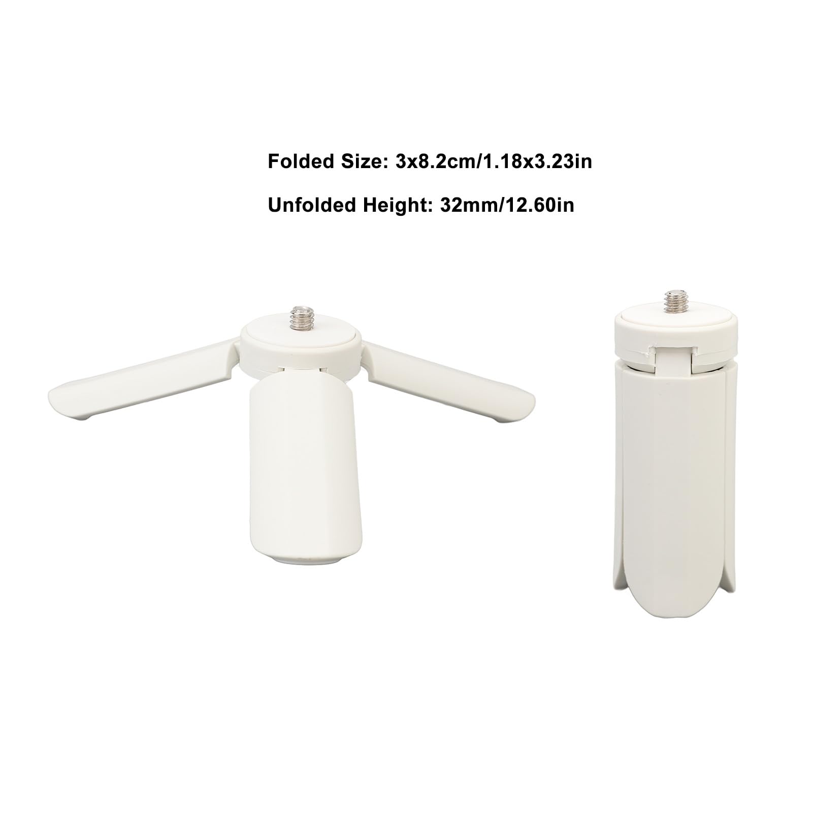 Zyyini Mini Tripod With 1 4 Inch Screw, Stabilizer Handle Grip For Pal70 Cameras (White)