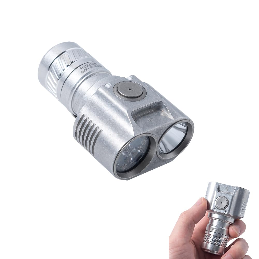 ET mini Flashlight, Magnetic Tailcap Handheld Flashlights, Type-C Rechargeable,Dual Beam Mutli Purpose,3200 Lumen EDC LED Pocket Flashlight,Cool White & Neutral White