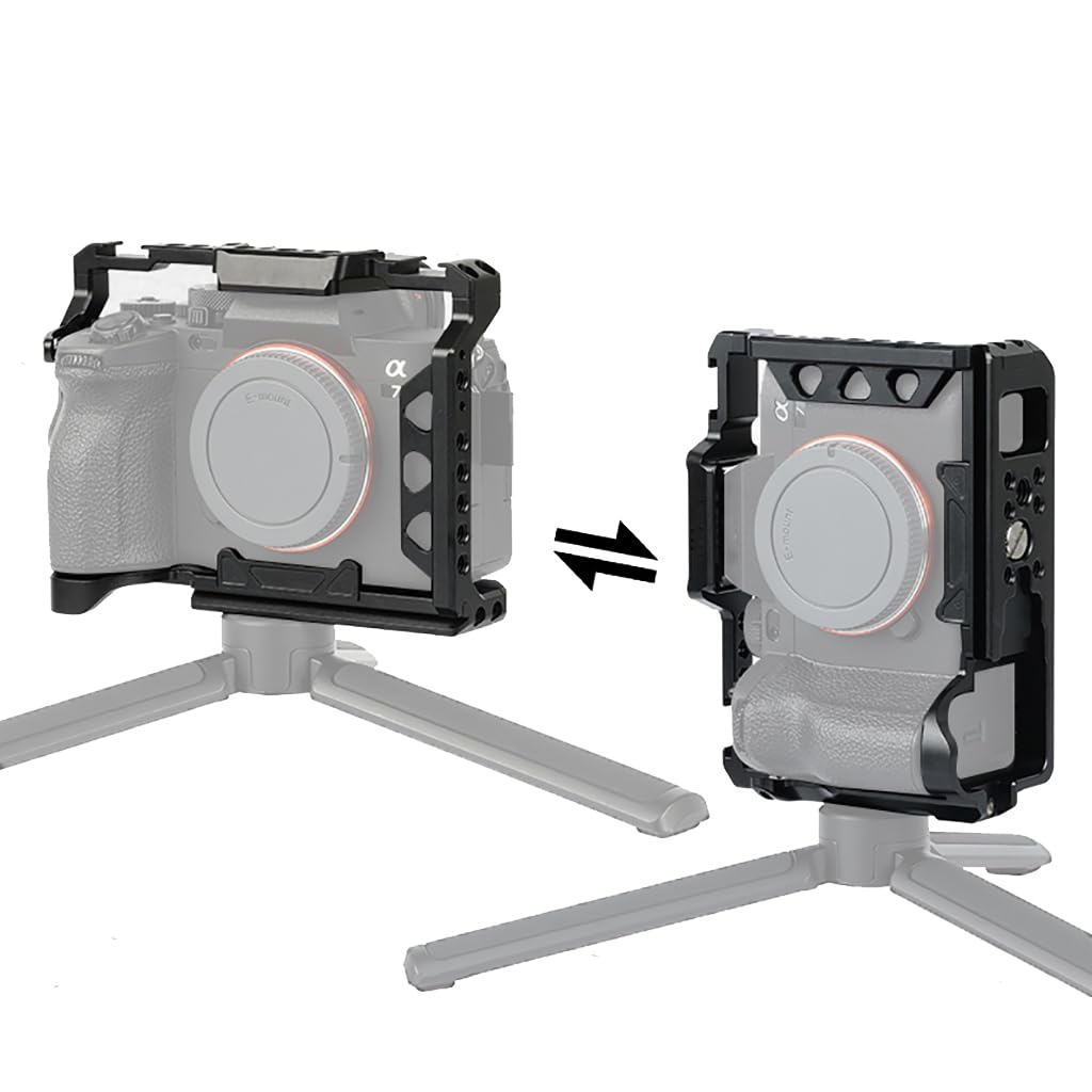 Novelgoal Camera Cage Stabilizer Video Film Movies Protective Frame Case Compatible With Lumix G85/G80 Dslr Camera Video Rig Accessories