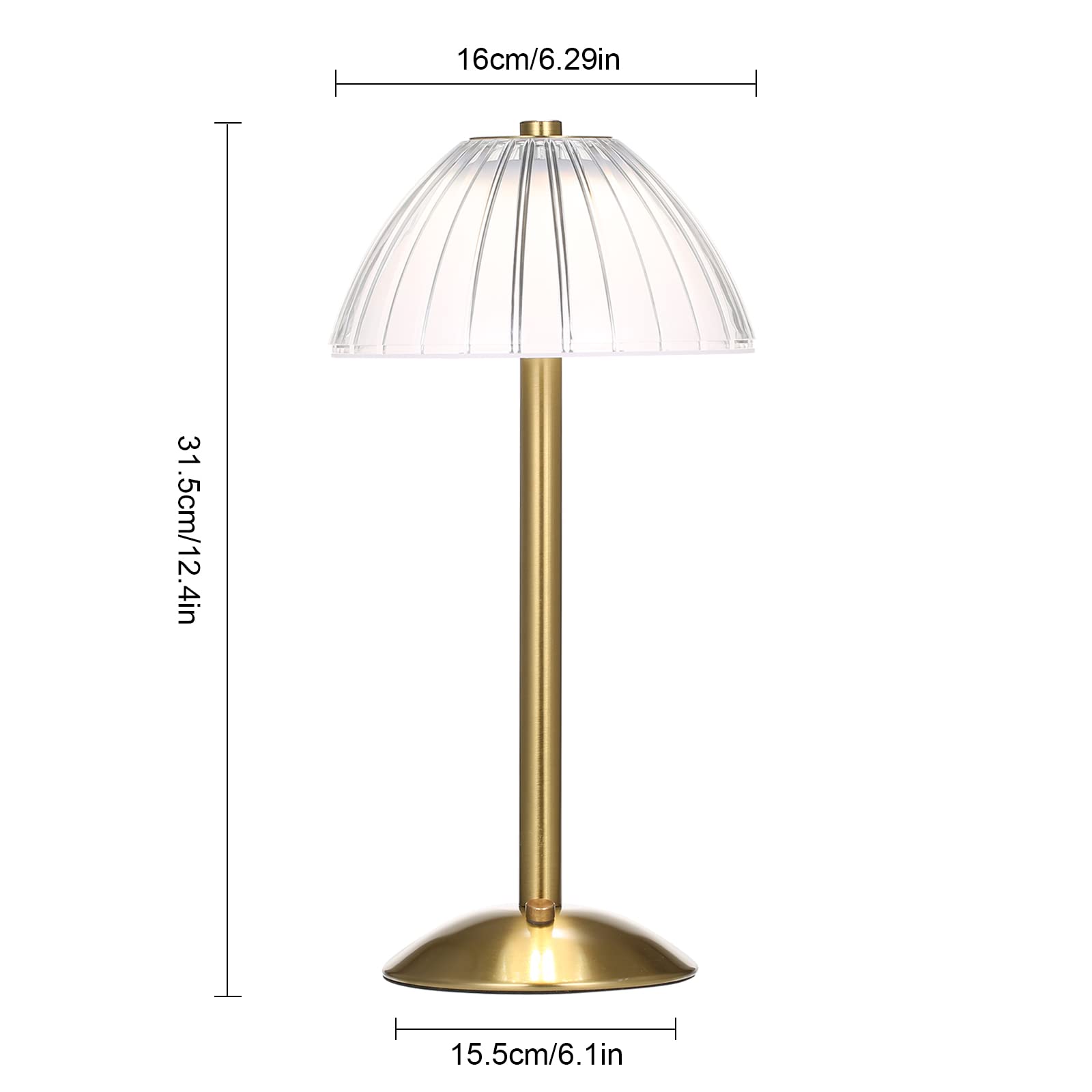 Lixada Rechargeable Cordless Table Lamp With Usb Led Battery, Touch Control Dimmable 3 Light Colors Bedside Reading Lamp For Bars, Restaurants, Coffee Shop, Living Room