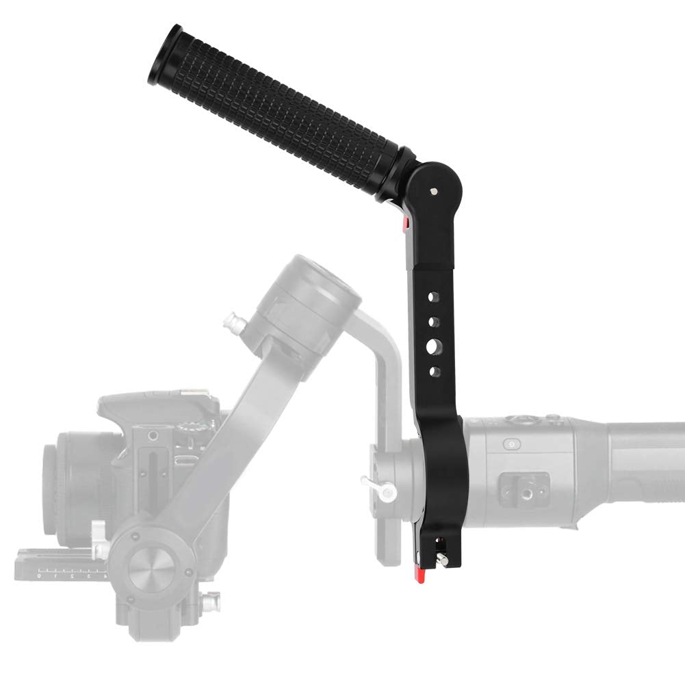 Pomya Gimbal Hand Grip, Lanyard Sling Extension Bracket Monitor Flash Mount Handle Extender Compatible For Dji Ronin-S Zhiyun Crane2 Handheld Gimbal Stabilizer(For Ronin-S)