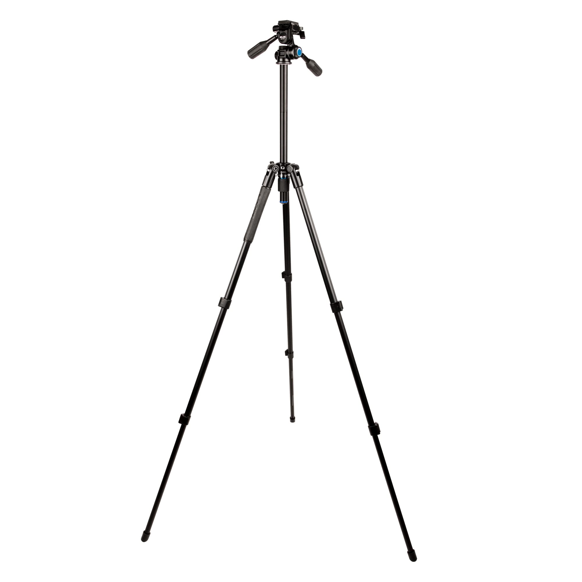 Slik Pro Al-523-3Wfc Aluminum Tripod Kit With Sh-747Fc 3-Way Pan Head W/Friction Control, Black