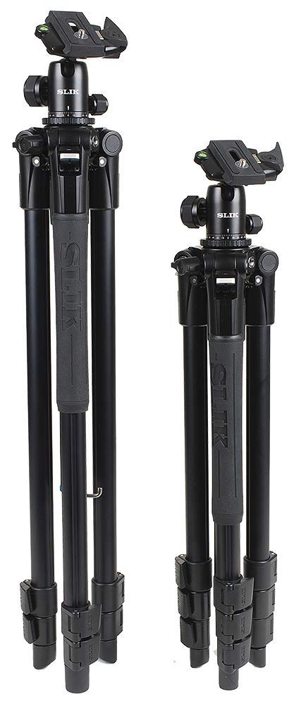 Slik Pro Al-324Bh4 W/Sbh-400 Ball Head For Mirrorless/Dslr Sony Nikon Canon Fuji Cameras And More - Black (613-360)