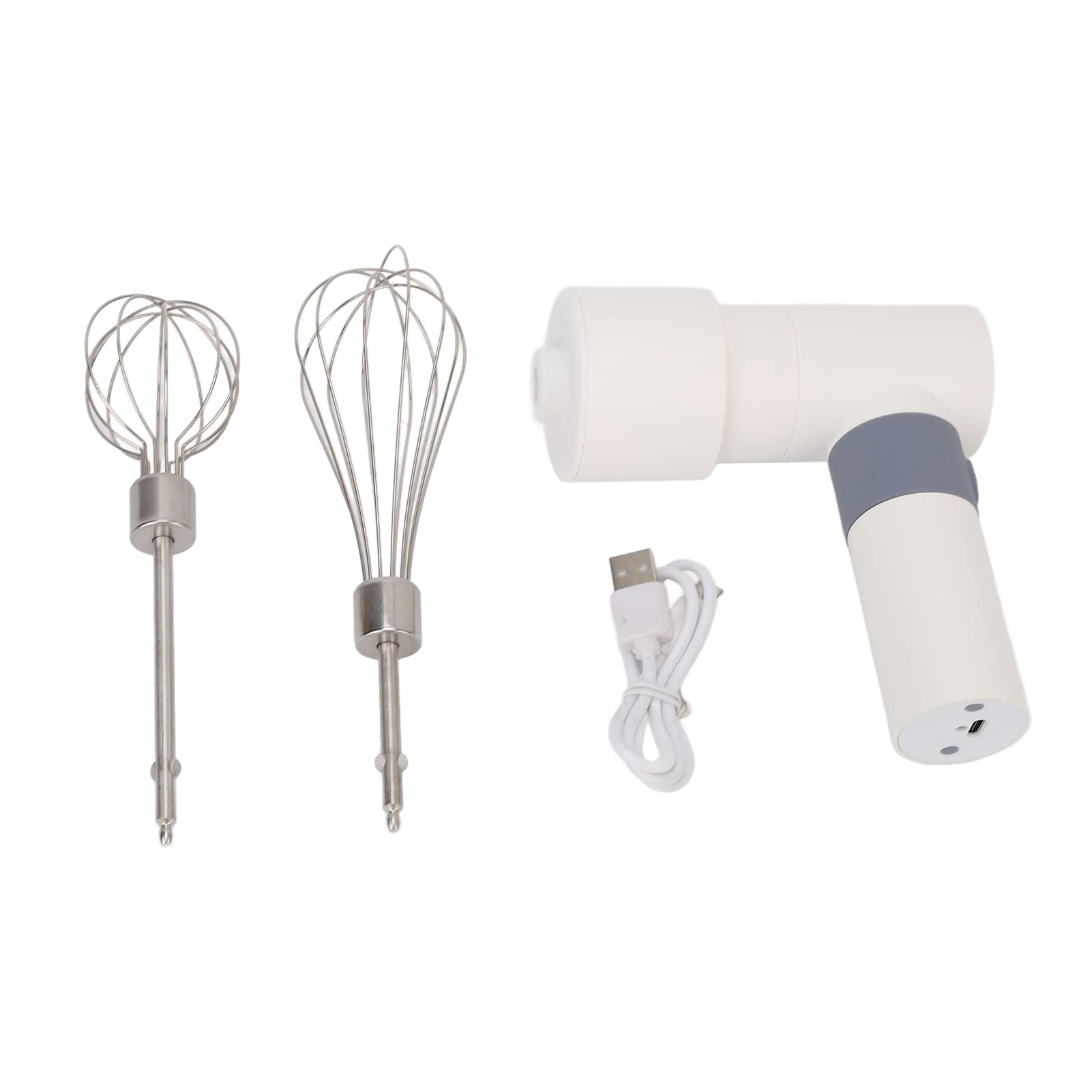 Xiasaba Hand Blender Warm White Cordless Rechargeable,2000Mah Battery Stainless Steel Household Hand Blender,Cordless Hand Blender