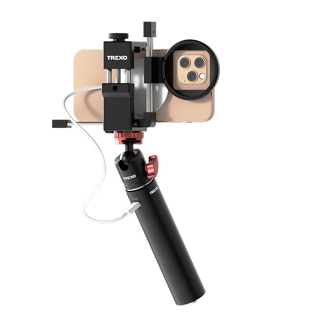 Trexo Rig-It Lite Ultimate Video Rig For Smartphones & Cameras – Adjustable Phone Holder, Tripod Mount, And Stabilizer For Content Creators And Vloggers