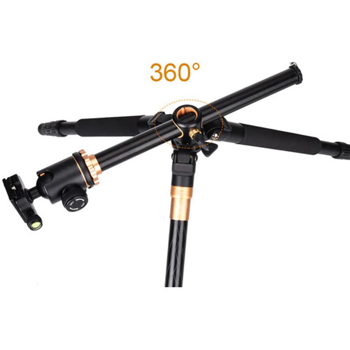 Cametv Came-Tv Ctv-999H 4-Section Aluminum Tripod With Arca-Type Ball Head And Horizontal Arm