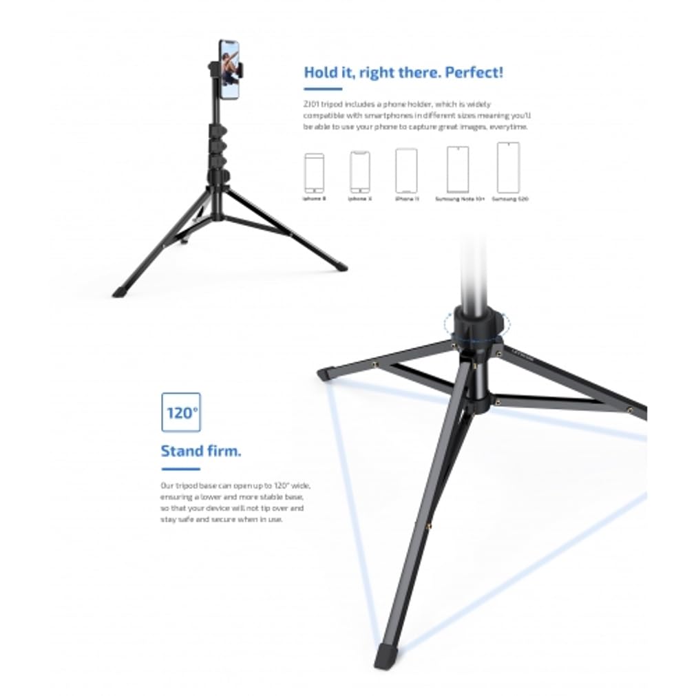 Fonus Wireless Tripod Selfie Stick Compatible With Samsung Galaxy S22 S23 S24 S25 Ultra Plus, A16 A35 - Monopod Remote Shutter Built-In Self-Portrait Extendable