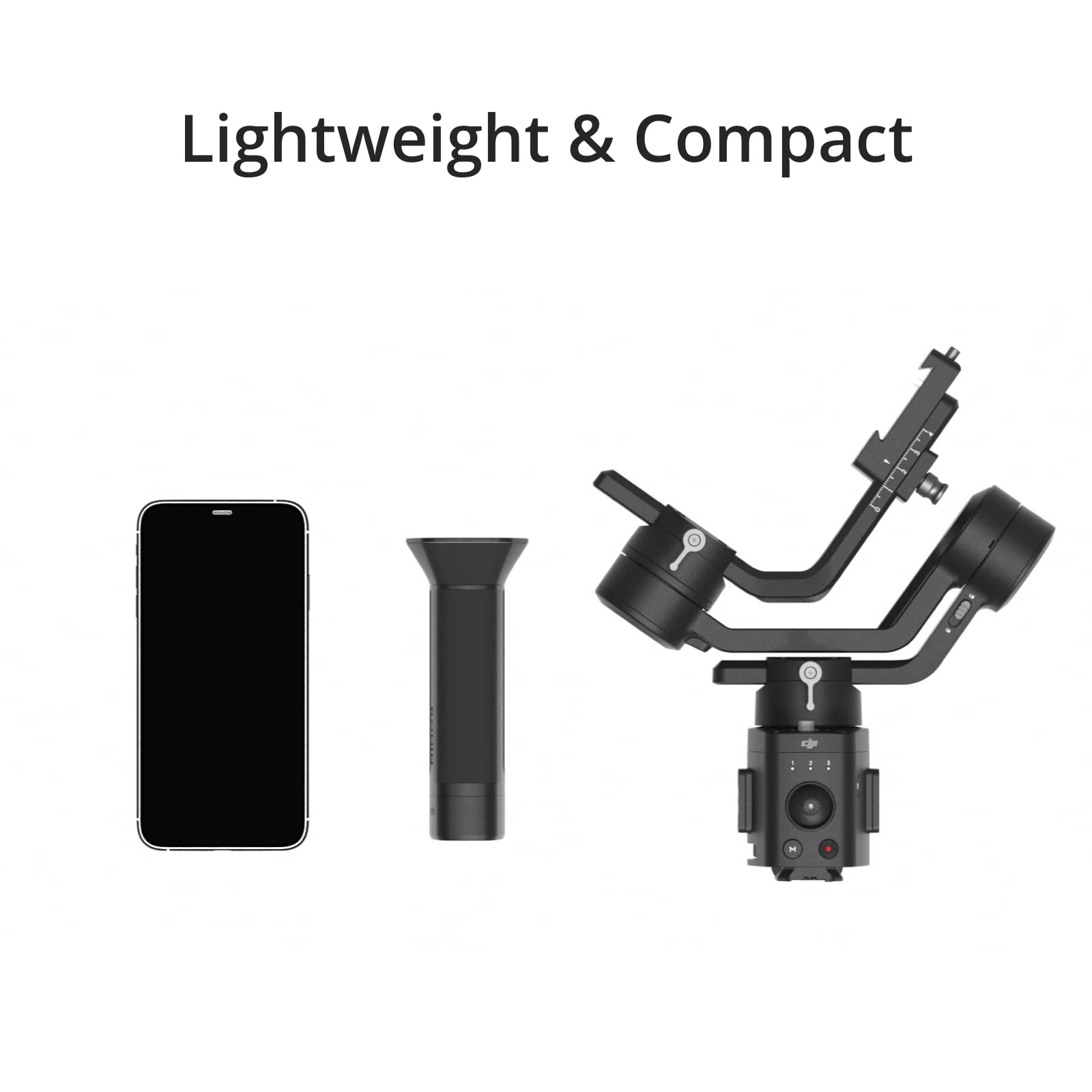 Dji Ronin-Sc, 3-Axis Camera Stabilizer, Up To 2Kg (4.4Lbs) Payload, Lightweight Design, Dynamic Stability, Automated Features, Available For Canon/Sony/Panasonic/Nikon/Fujifilm