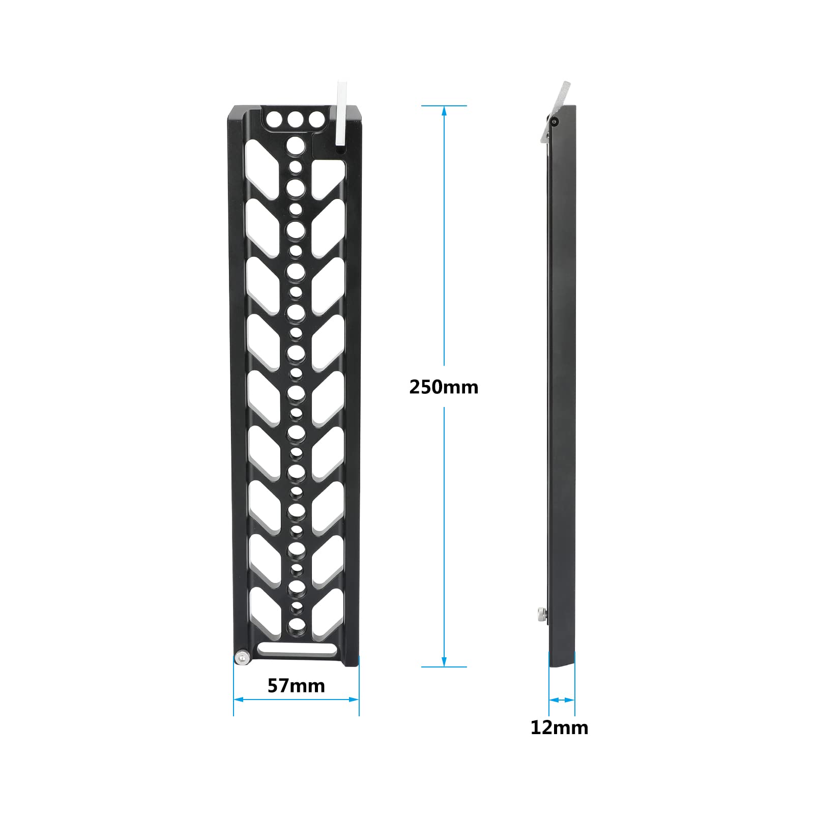 Camvate 10" Dovetail Plate With 15Mm Double Rod & M6 Rosette Adapter For Video Camcorder Accessory - 3116