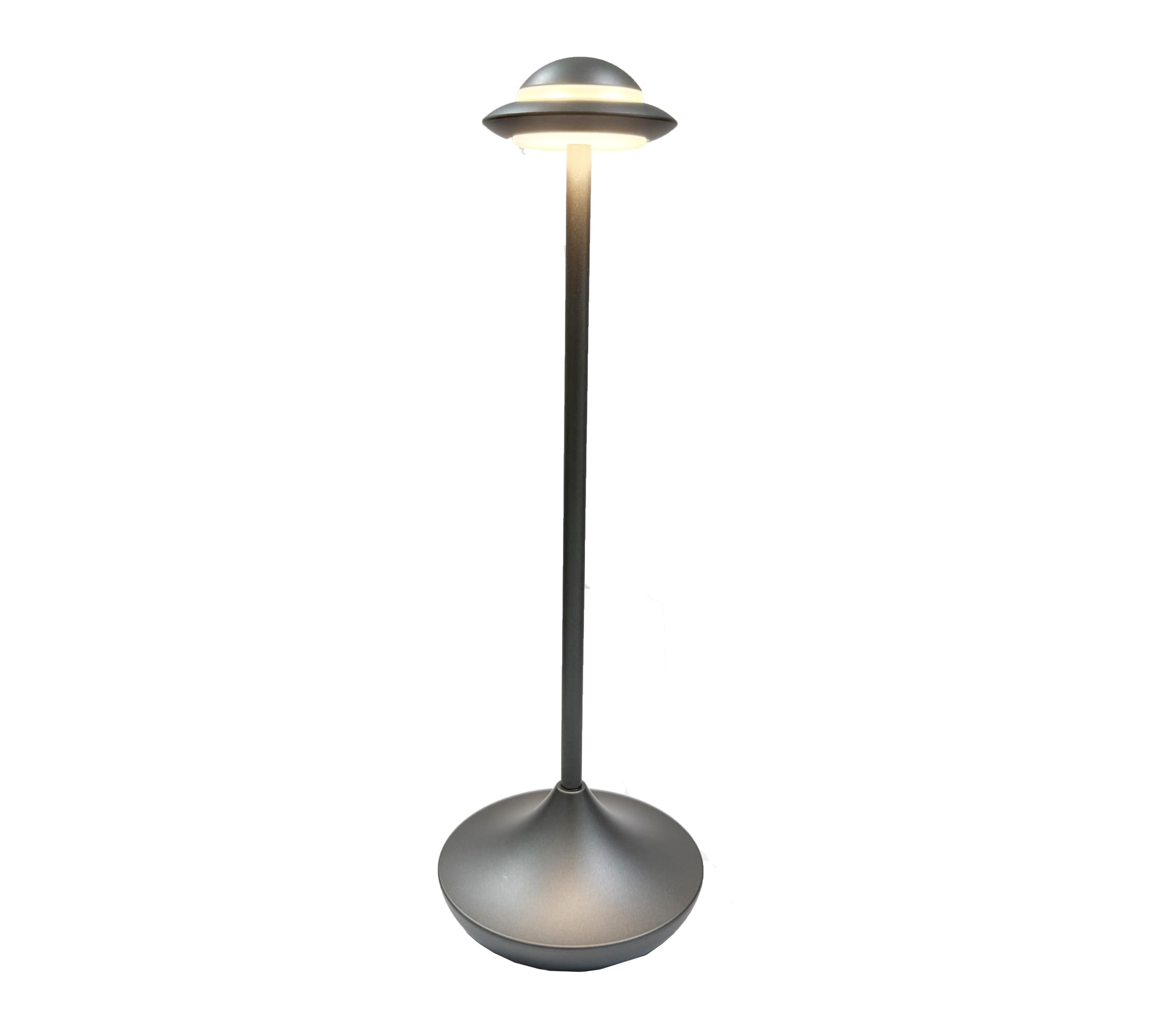 Bwhshk Ufo Usb Rechargeable Night Lamp,Portable Table Lamp For Bedroom/Living Room 3-Level Brightness Desk Lamp Td011 (Grey)