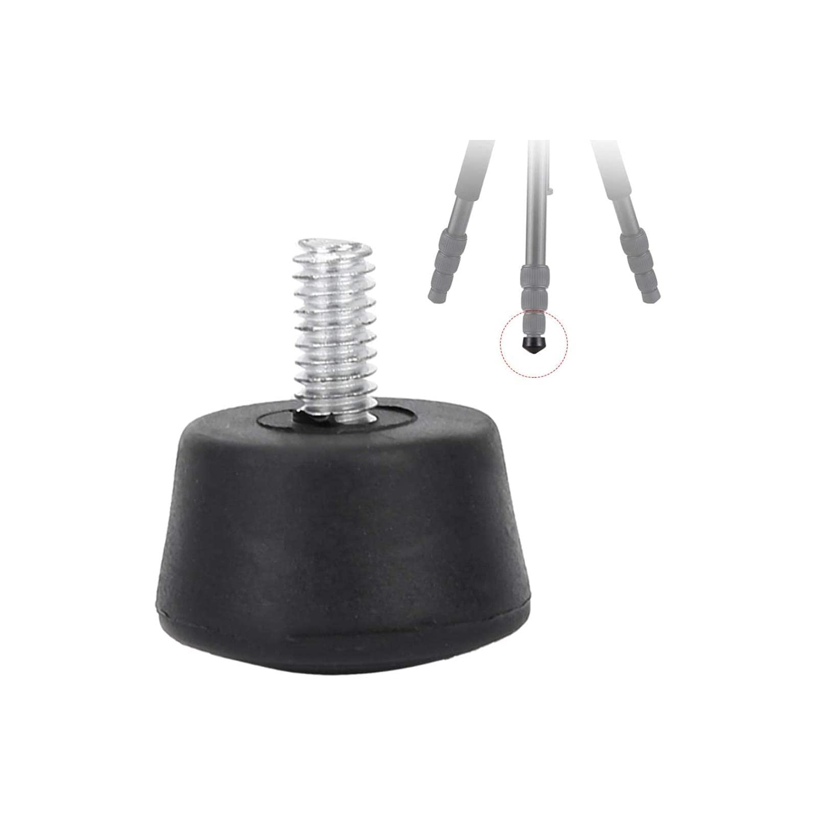 Vbestlife Rubber Foot Pad, Universal Tripod/Monopod Rubber Foot Pad, Anti-Slip M8 Rubber Pad Photography Accessories