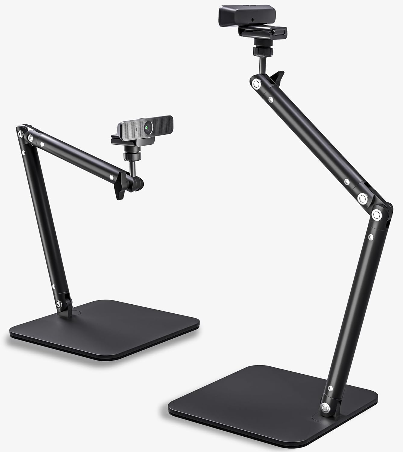 Advenza Webcam Camera Stand, Phone Mount, Sturdy Desk Mount For Webcam C922 C930E C920S C920 C615 C960 C920X Brio 4K, Phone Mount, Right Light With 1/4" Thread