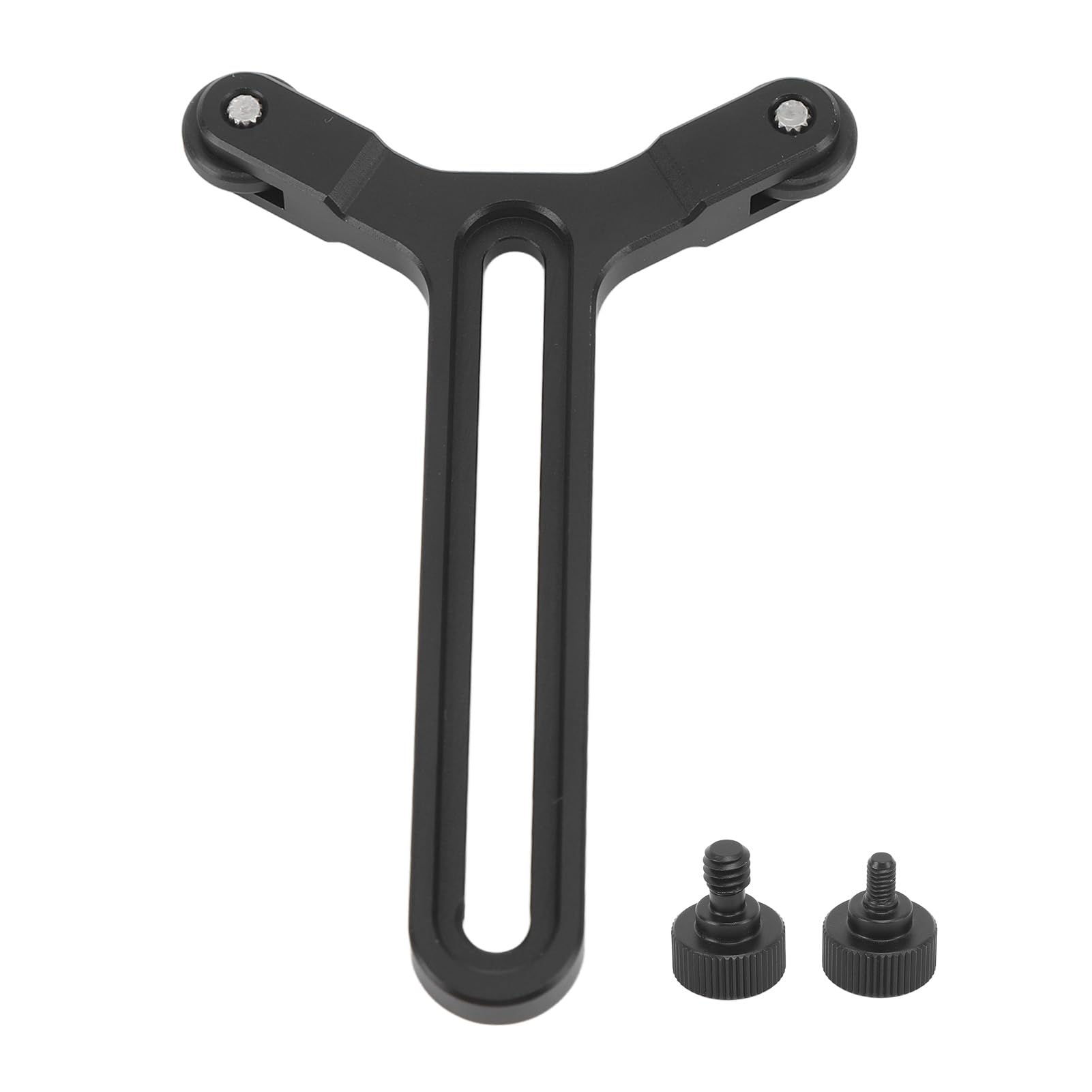 Gowenic Y Shaped Lens Bracket, Universal Aluminum Telephoto Long Lens Support Bracket System With Double Wheels Fit For S Sc Camera Stabilizer