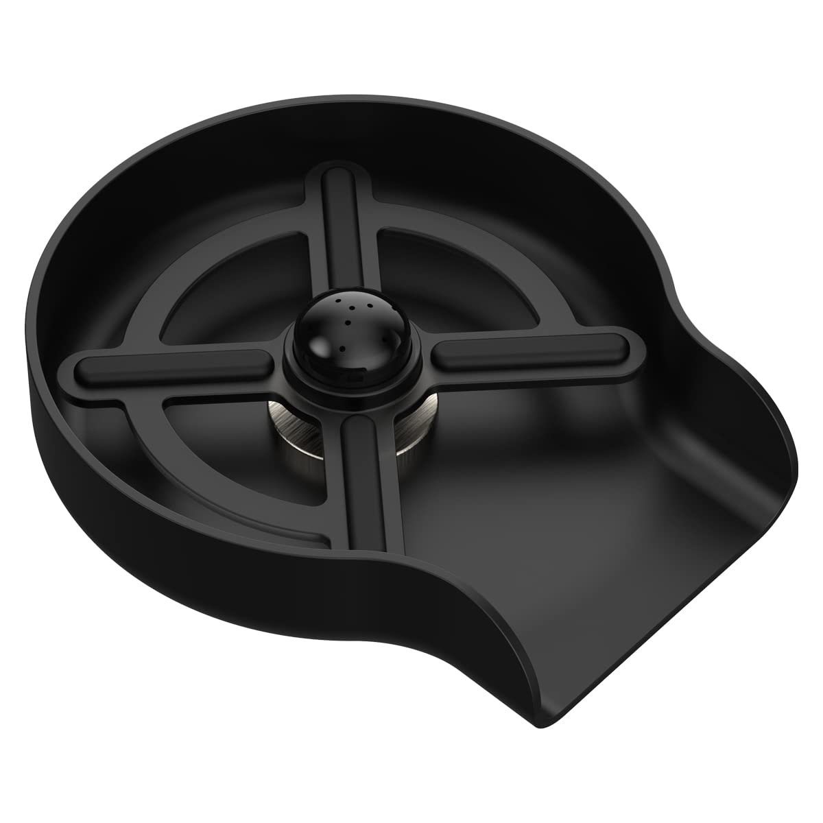 Cwpw Metal Kitchen Sink Glass Rinser Faucet Glass Rinser For Kitchen Sinks Bottle Washer Cup Washer For Sink Cup Rinser Kitchen Sink Accessories Bottle Washer For Sink(Matte Black)