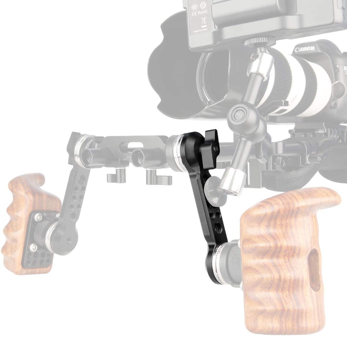 Niceyrig Rosette Extension Arm For Arri Standard M6 Thread Mount Applicable For Handgrip Heavy Shoulder Rig Support System