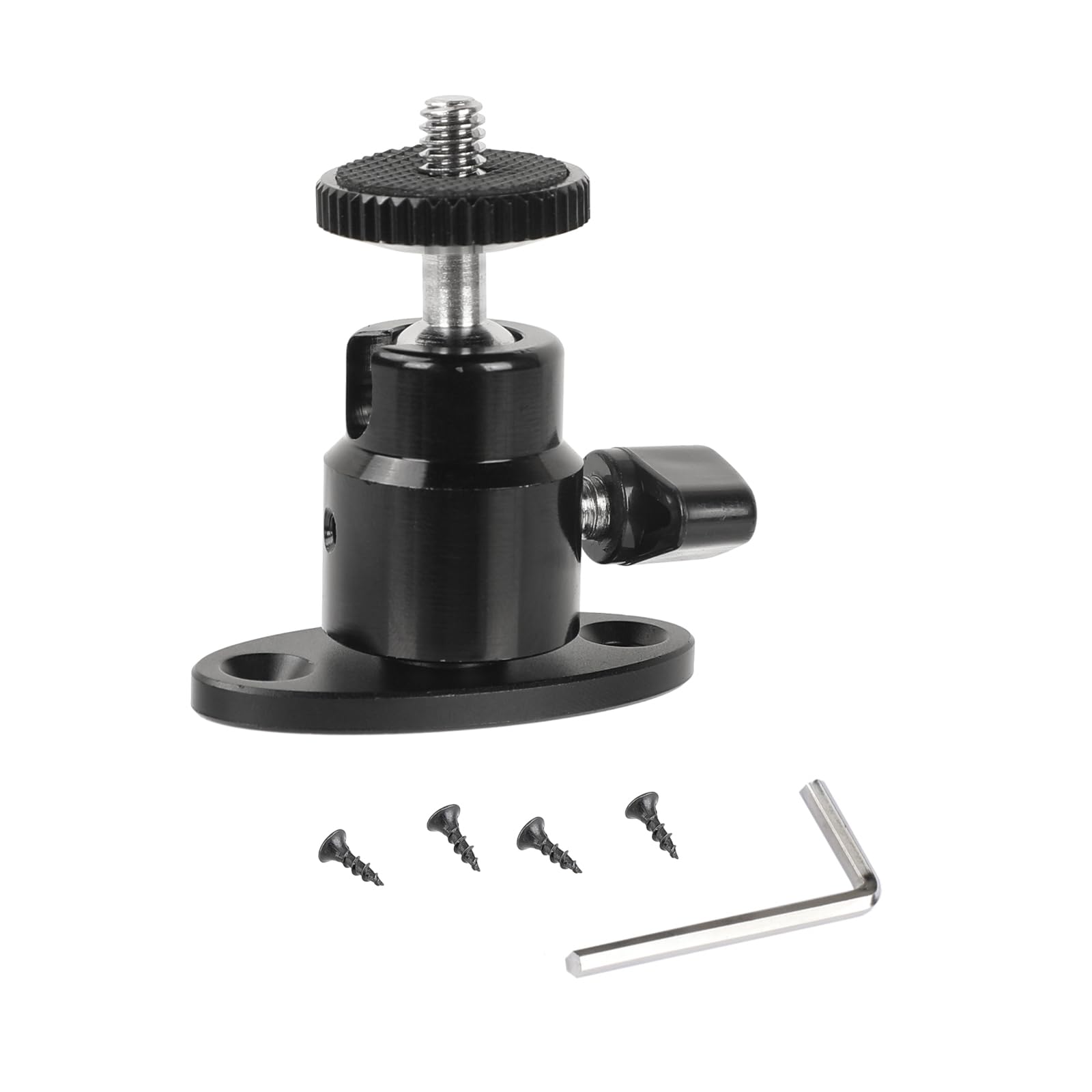 Camvate 1/4"-20 Mini Ball Head With Ceiling Mount For Cctv & Video Wall Monitors Mount - 1991