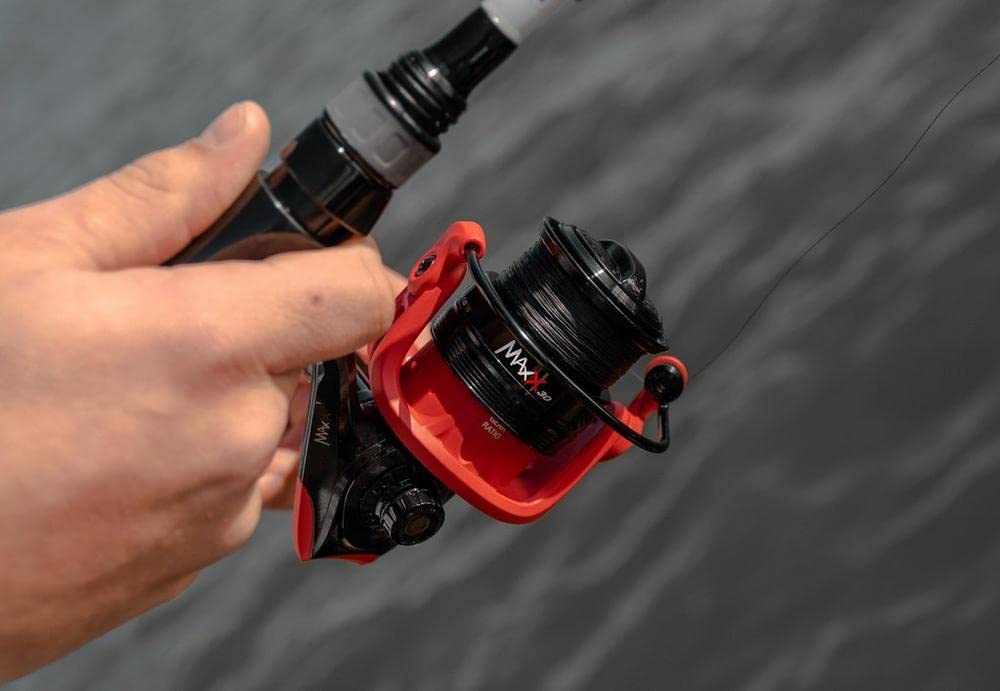 Abu Garcia Max X Spinning Fishing Reel, Red, 5