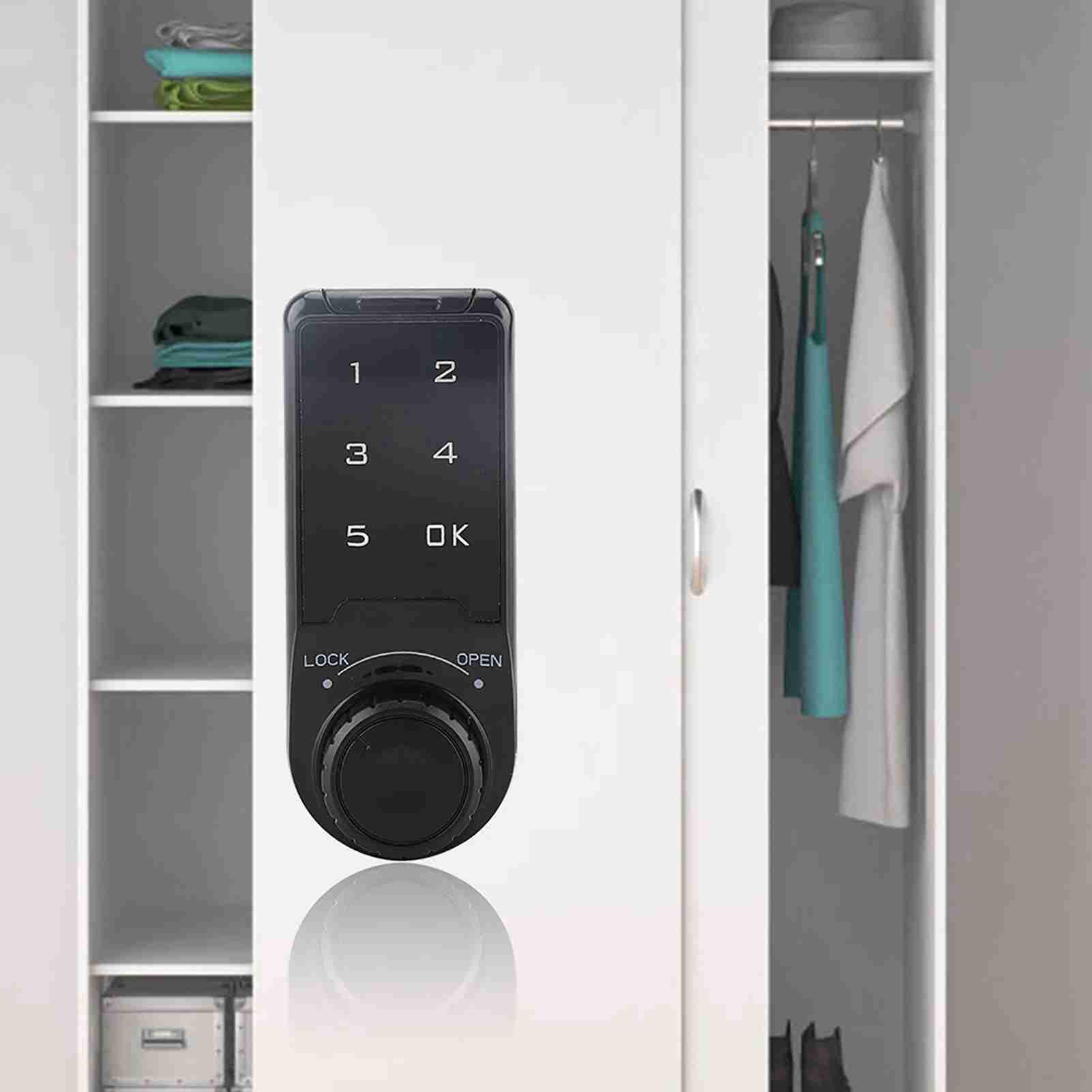 Aunmas Touch Keypad Door Lock Code Security Lock Digital Electronic Security Cabinet For Doors Keyless Entry Electronic Keypad Deadbolt (L=30)