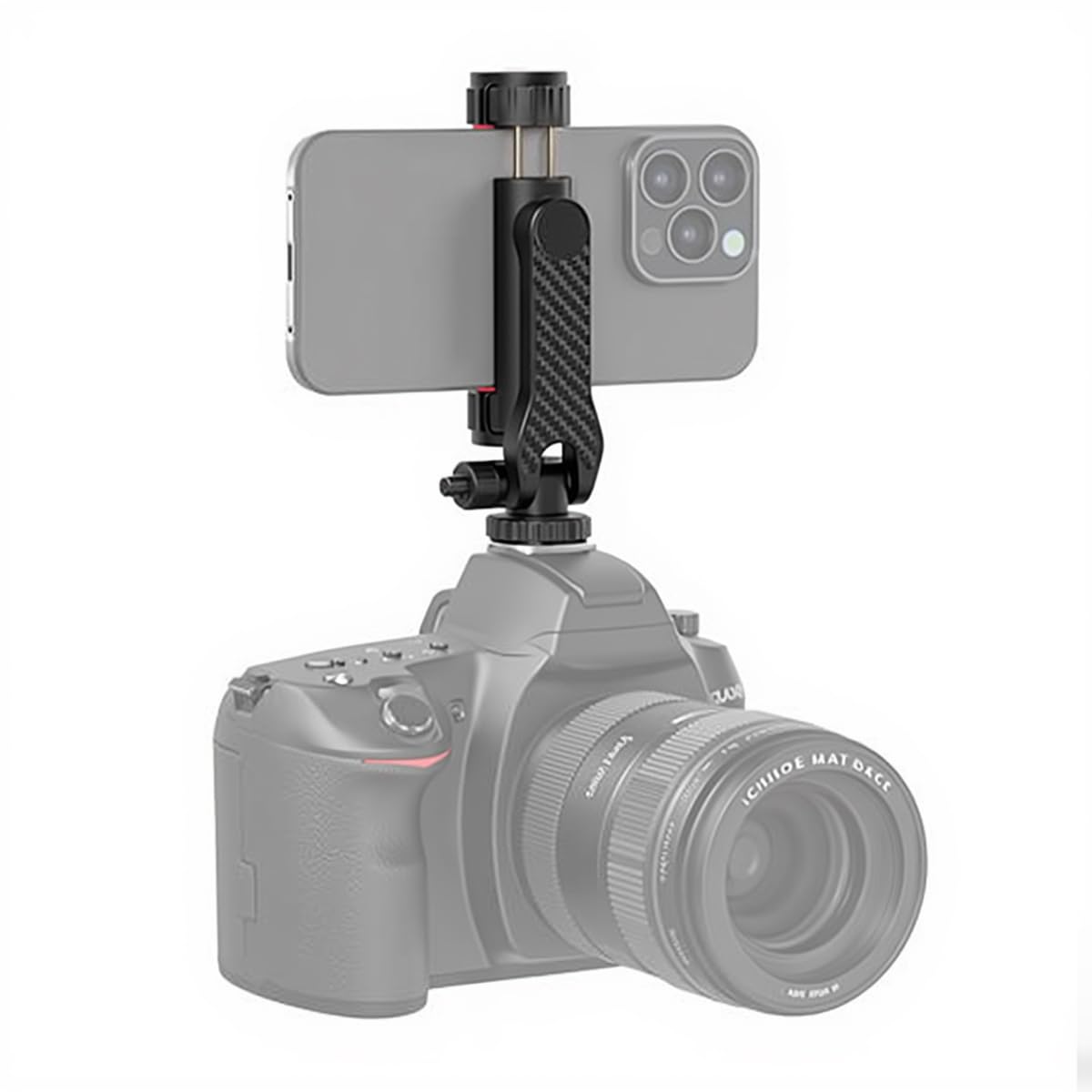 Nxvx Metal Mini Tripod, Compact Desktop Tabletop Stand For Insta360, Gimbal Stabilizers, Cameras, And More - Black (Phone Holder)