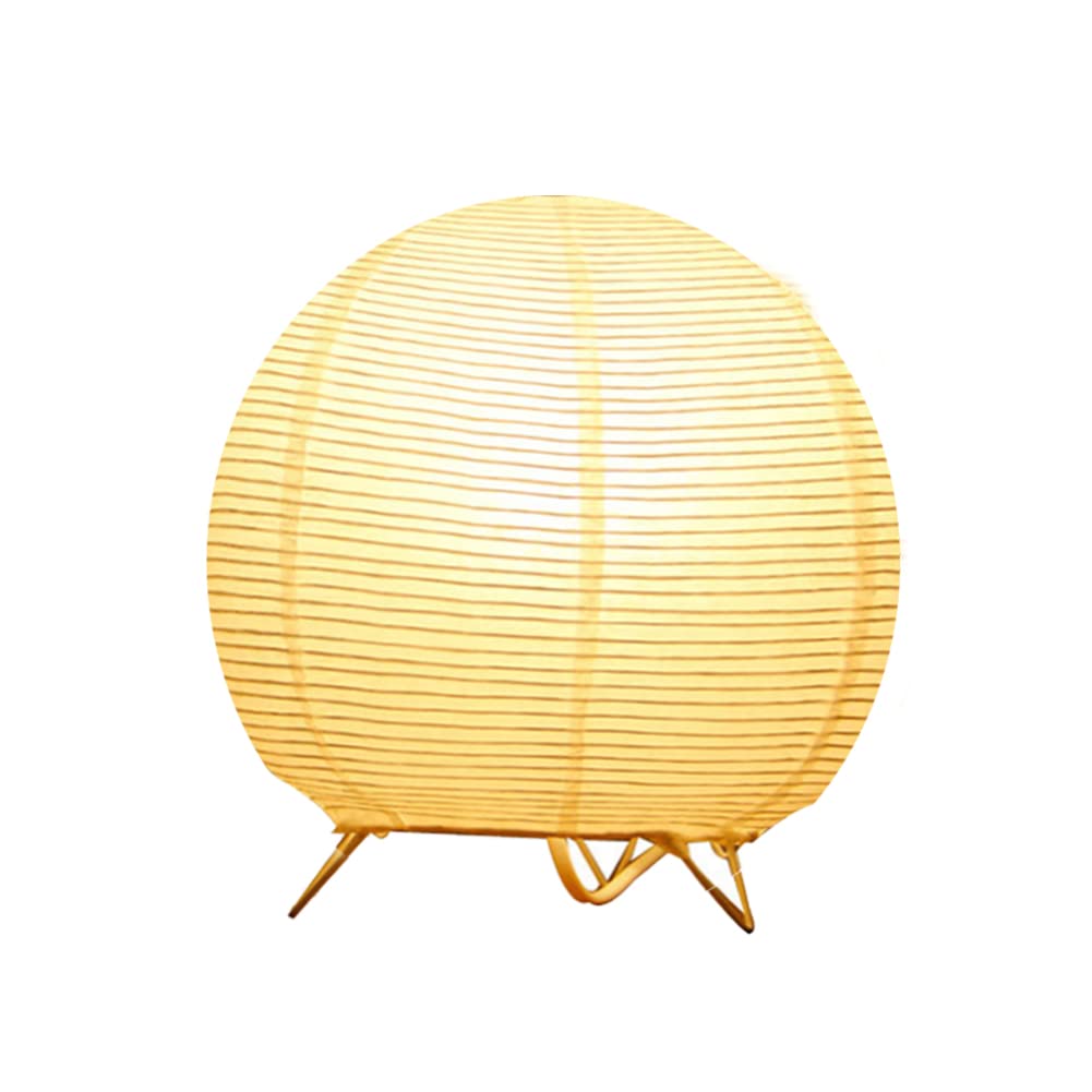 Archi Table Lamp, Standing Lamps With Rice Paper Shade For Bedroom, Livingroom (Ball)