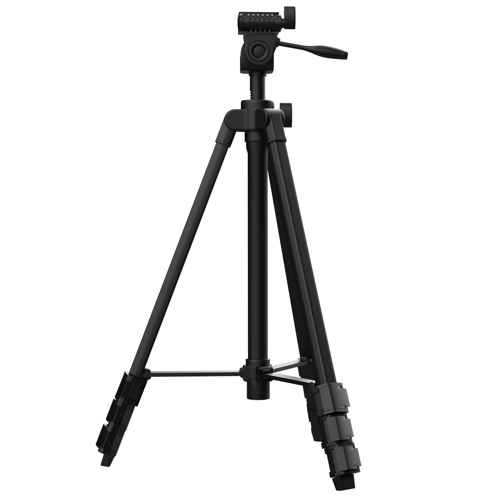 M Moock 55-Inch Lightweight Aluminum Laser Level Tripod With Bubble Level, Quick Release Plate With 1/4"-20 Screw Mount For Laser Level