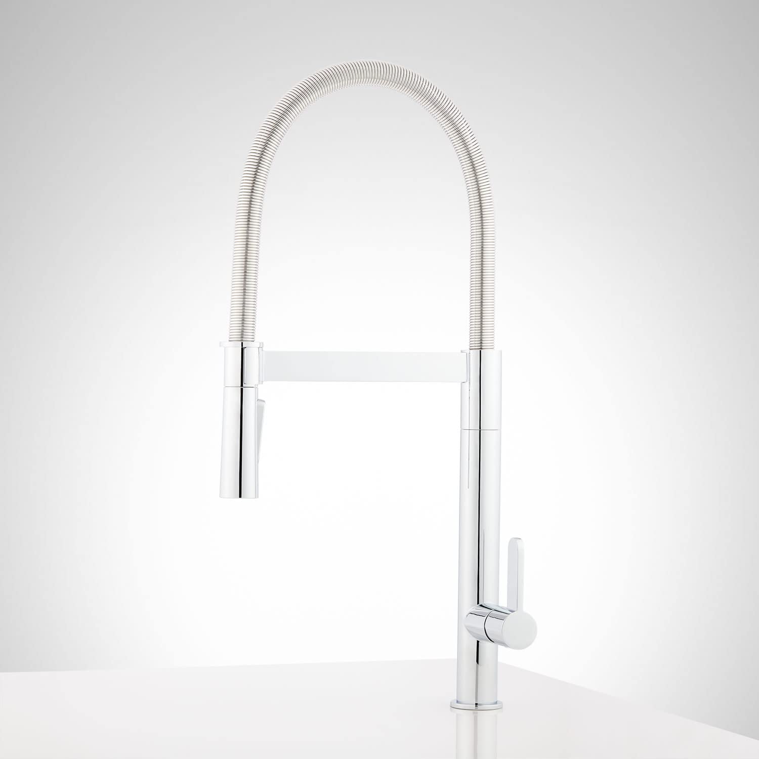 Signature Hardware 449244 Ocala 1.8 Gpm Single Hole Pre-Rinse Pull Out Kitchen Faucet
