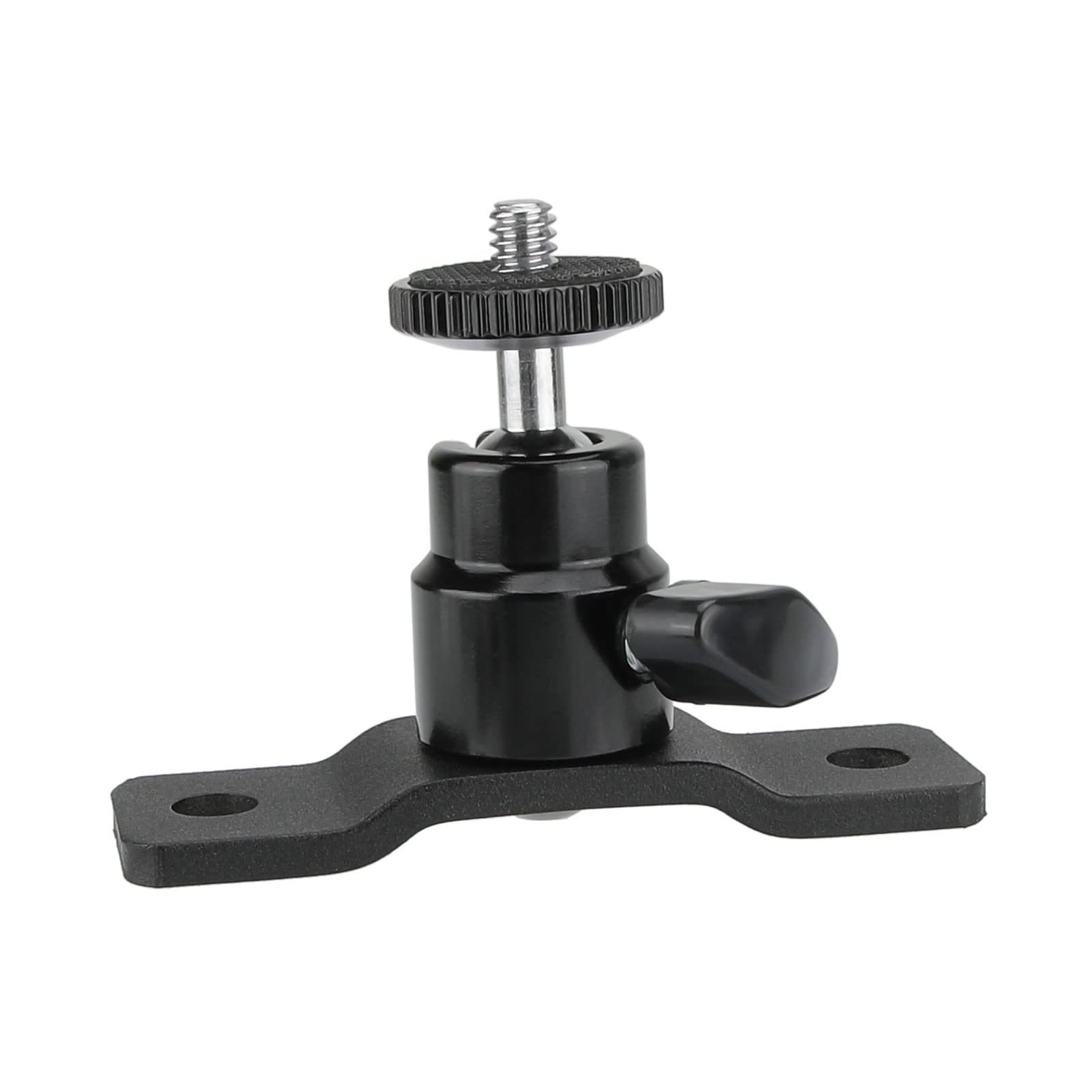 Camvate 1/4"-20 Ball Head With Bottom Pedestal Mount For Monitor/Surveillance System Support - 2324