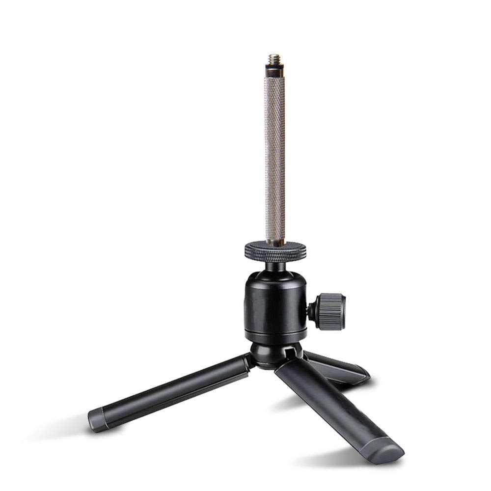 Koroao 1/4” Universal Tripod Extender Rod For Livestream Broadcast Extender Rod Support Camera Clamp Mount For Desktop Tabletop Stand Tripod (4.72Inches)
