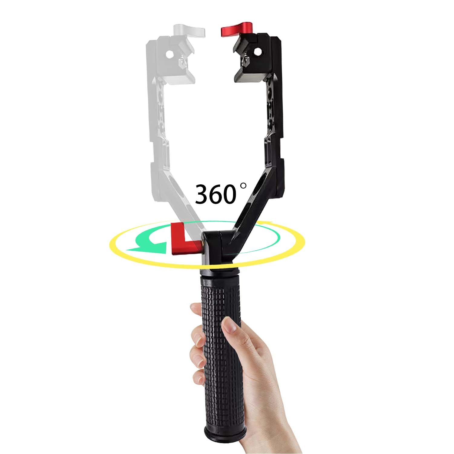 Loiezuir Silicone Sling Handle For Dji Rs4 Kettle Handle Rs2/3 Slr Camera Accessory Stabilizer Adjustment Expansion Multifunctional Handle Rs2 Rs3 Rs4Rs