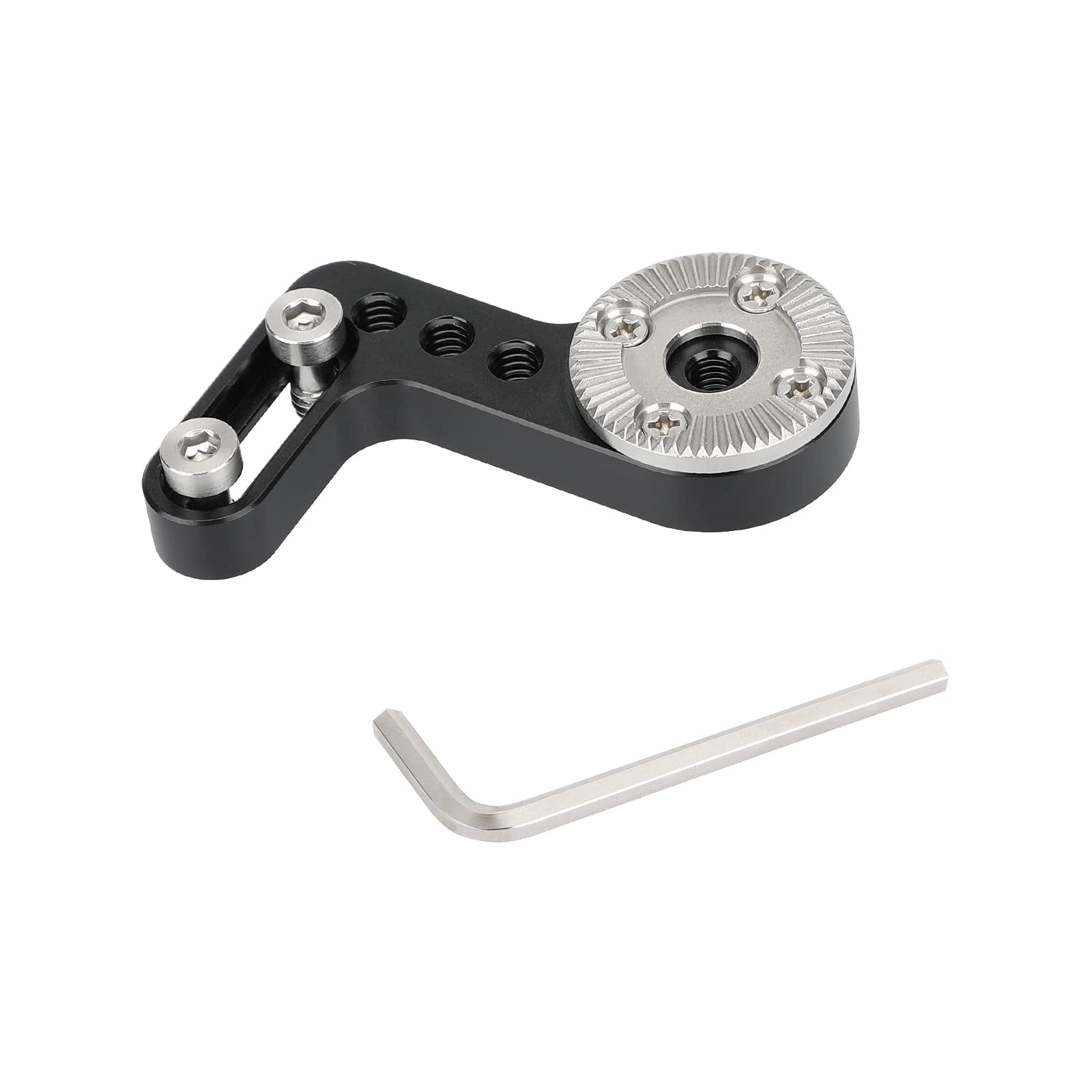 Camvate L Type Rosette Extension Mount M6 Thread Hole Connector With 1/4"-20 Mounting Groove/Points - 3013