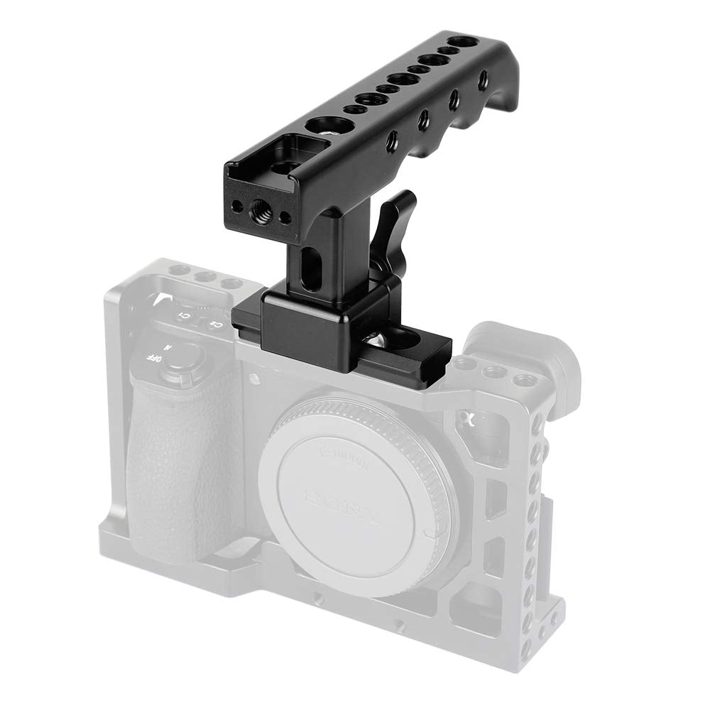 Camvate Quick Release Nato Top Cheese Handle With Nato Safety Rail For Dslr Camera Cage Rig - 2120