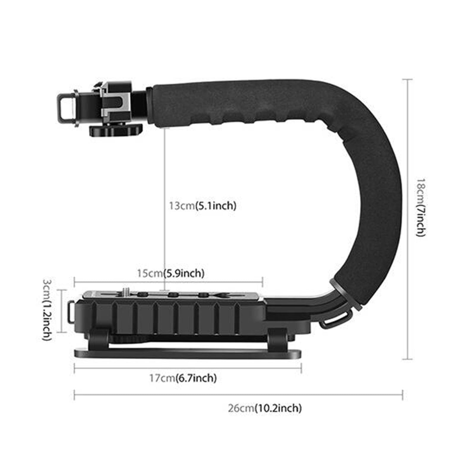 Qcchieus C Shaped Camera Handheld Stabilizer For Camcorder Multipurpose Simple