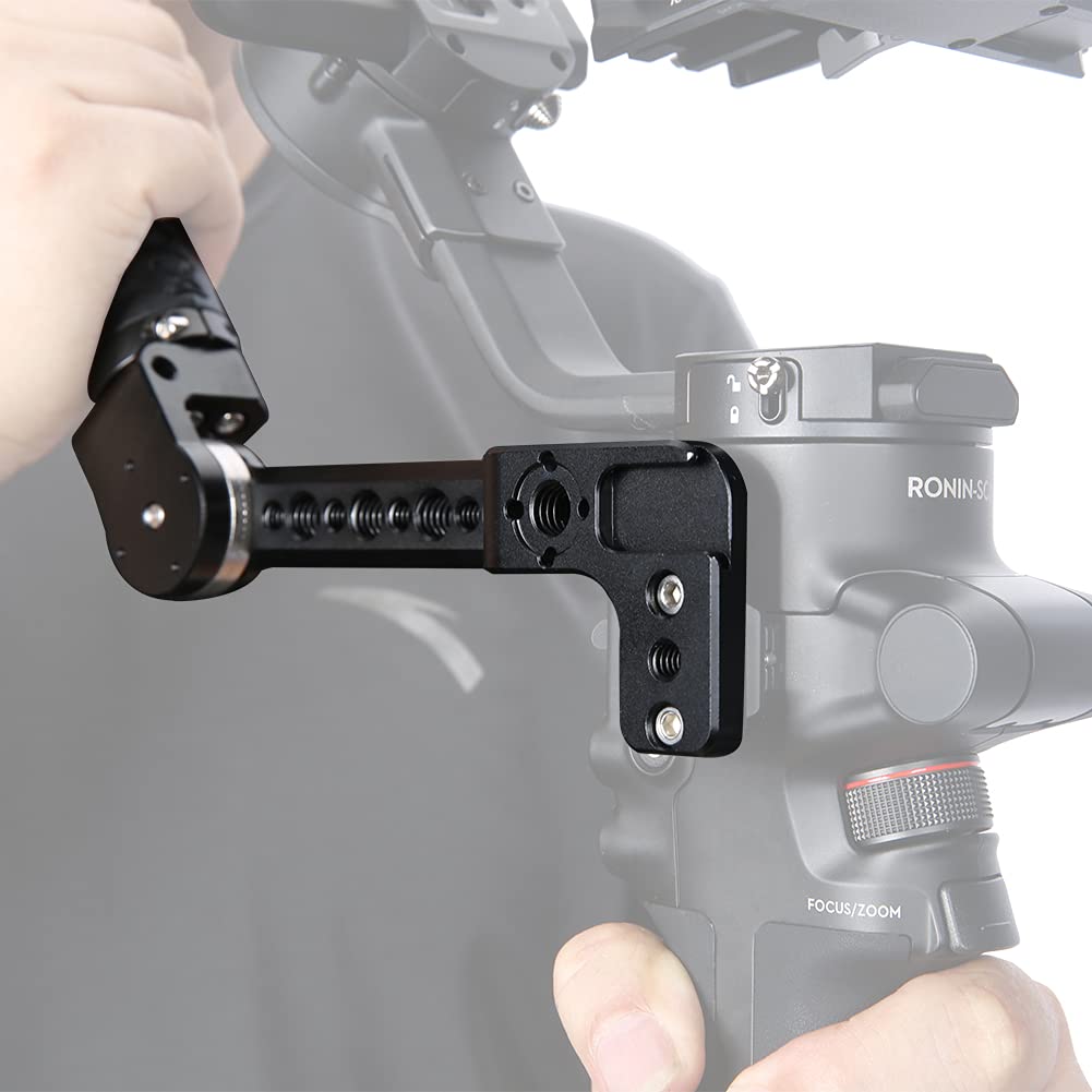 Niceyrig Leather Handle Grip Kit For Dji Ronin S/Sc / Rsc2, 200 Degree Adjustment Handgrip With Rosette Mount Extension Bracket - 332