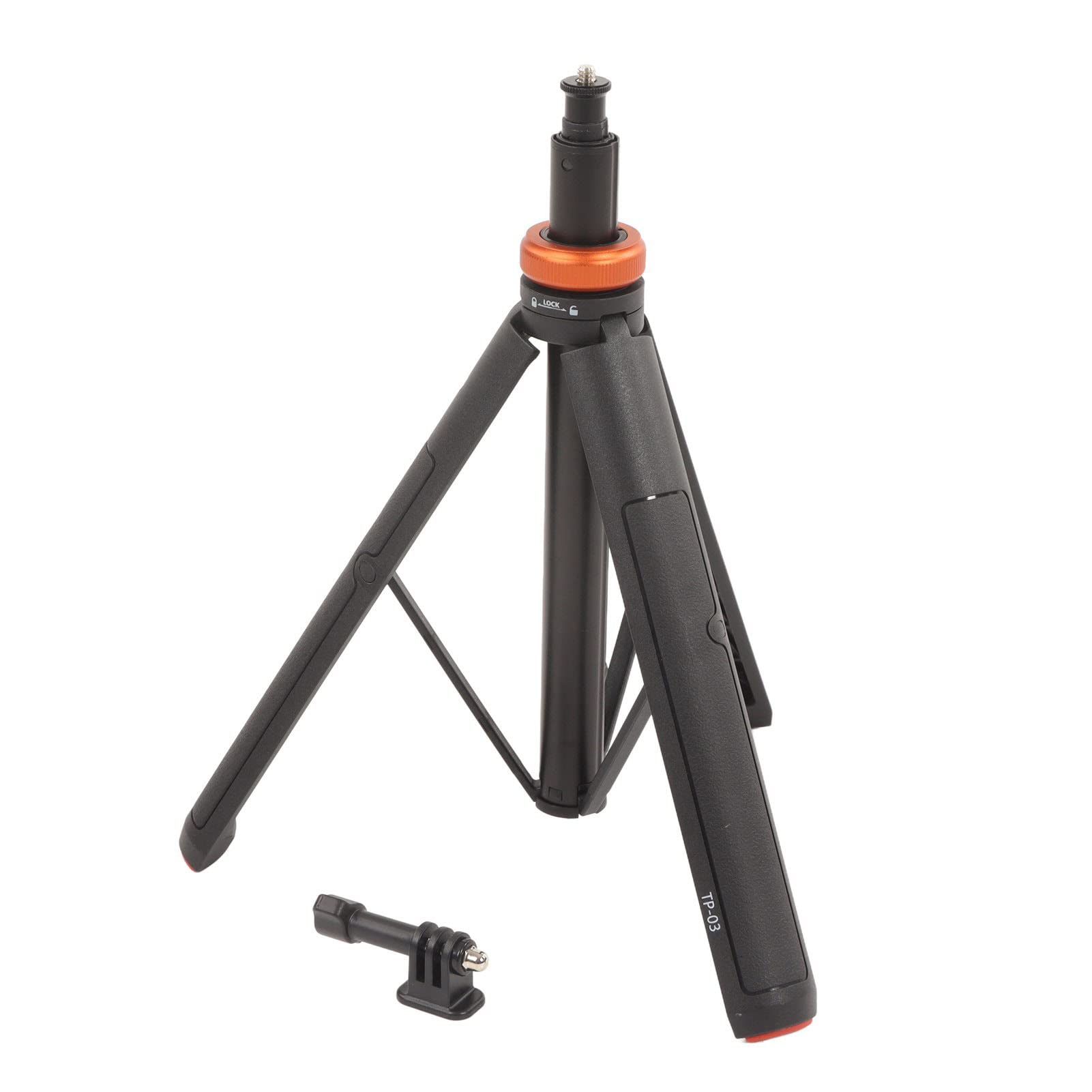 Evtscan Multifunctional Action Camera Stand With Adapter Retractable Tripod Foldable Selfie Stick