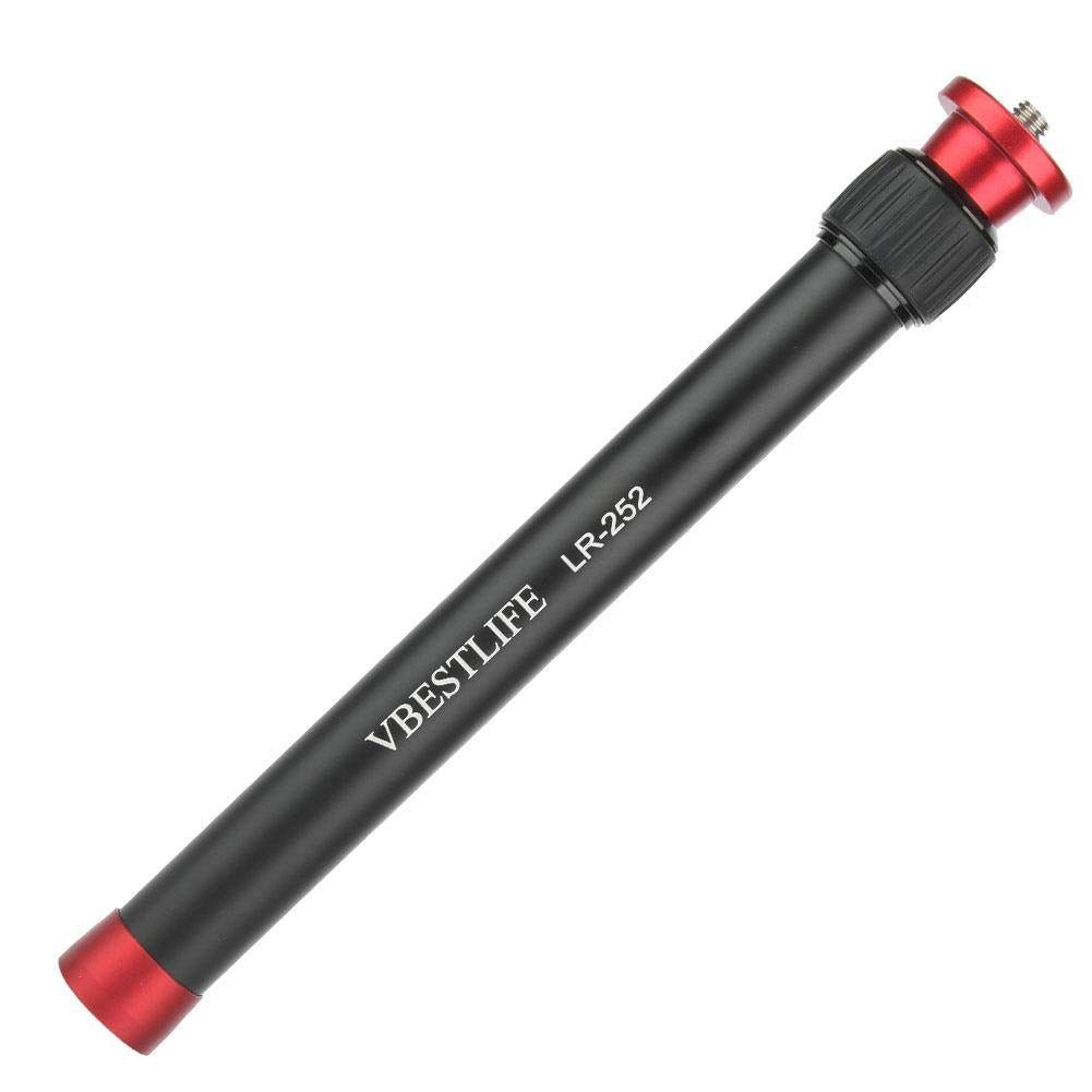 Yosoo Health Gear Tripod Extender, Aluminum Alloy Tripod Mount Monopod Extension Rod For Camera, Red, 1/4-20 Thread, Floor Mount