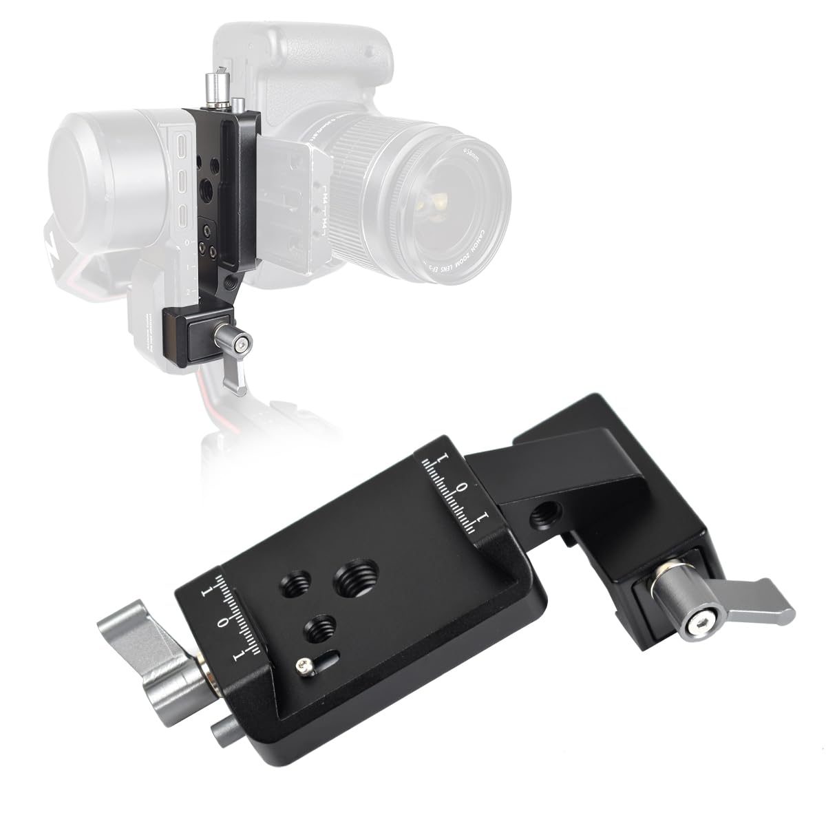 Eaxanpic Vertical Camera Mount For Dji Rs 2 / Rsc 2 / Rs 3 / Rs 3 Pro,Original Camera Mount Vertical Replacing For Reliable Vertical Shooting For Dji Gimbal Stabilizer Accessories