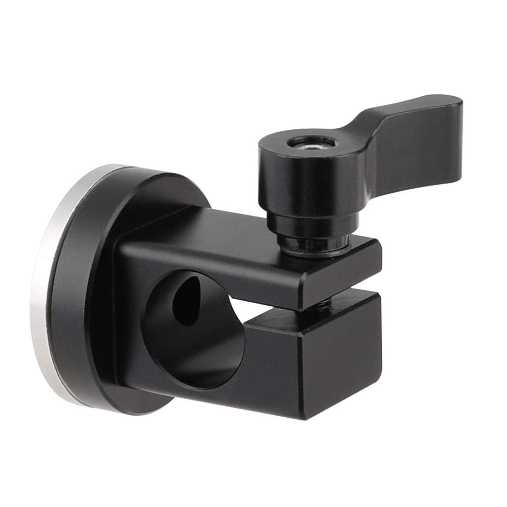 Camvate 15Mm Single Rail Rod Clamp With M6 Rosette Mount For Dslr Camera Cage Handgrip - 2319