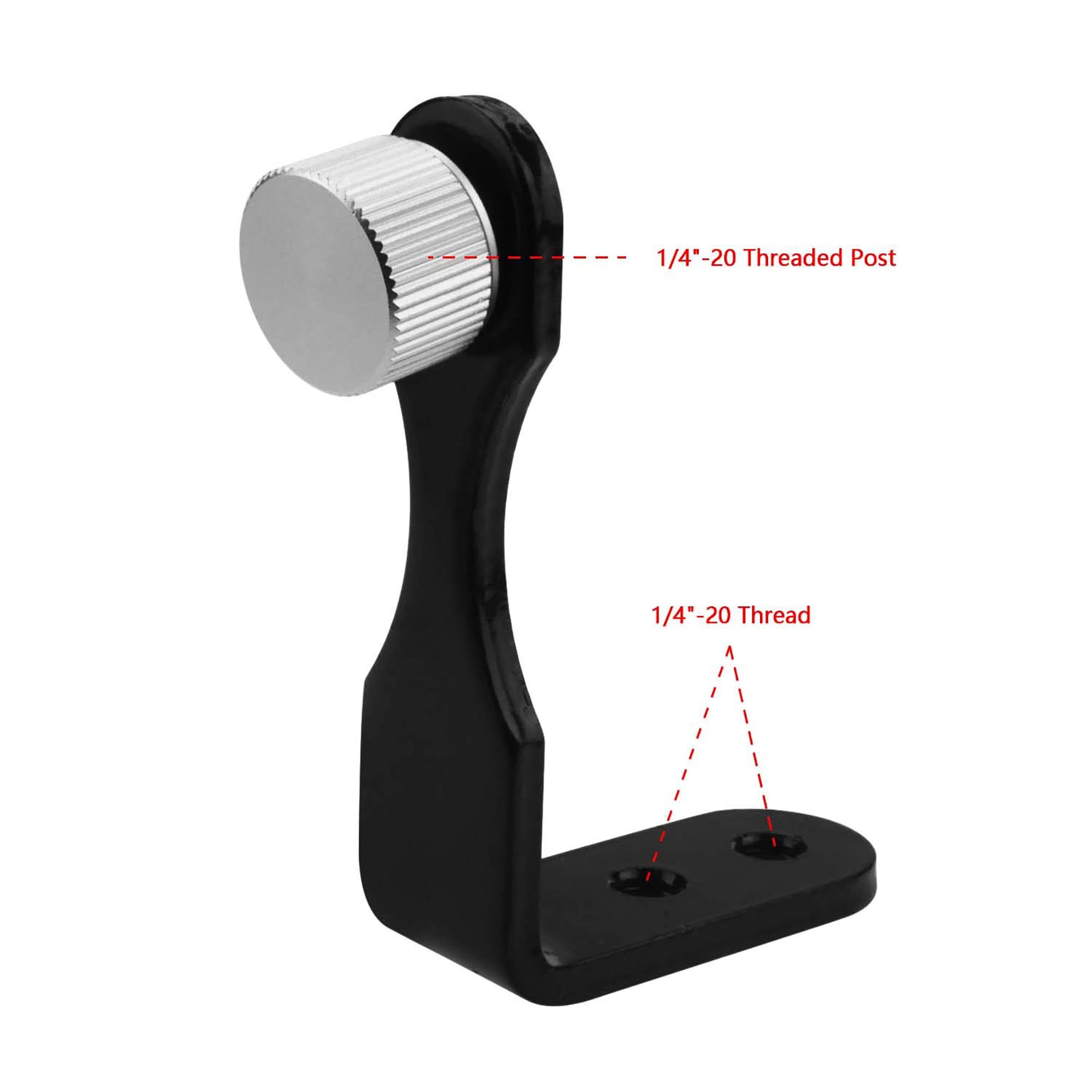 Astromania Universal L Type Metal Binocular Tripod Adapter For Binocular And Minocular - Black
