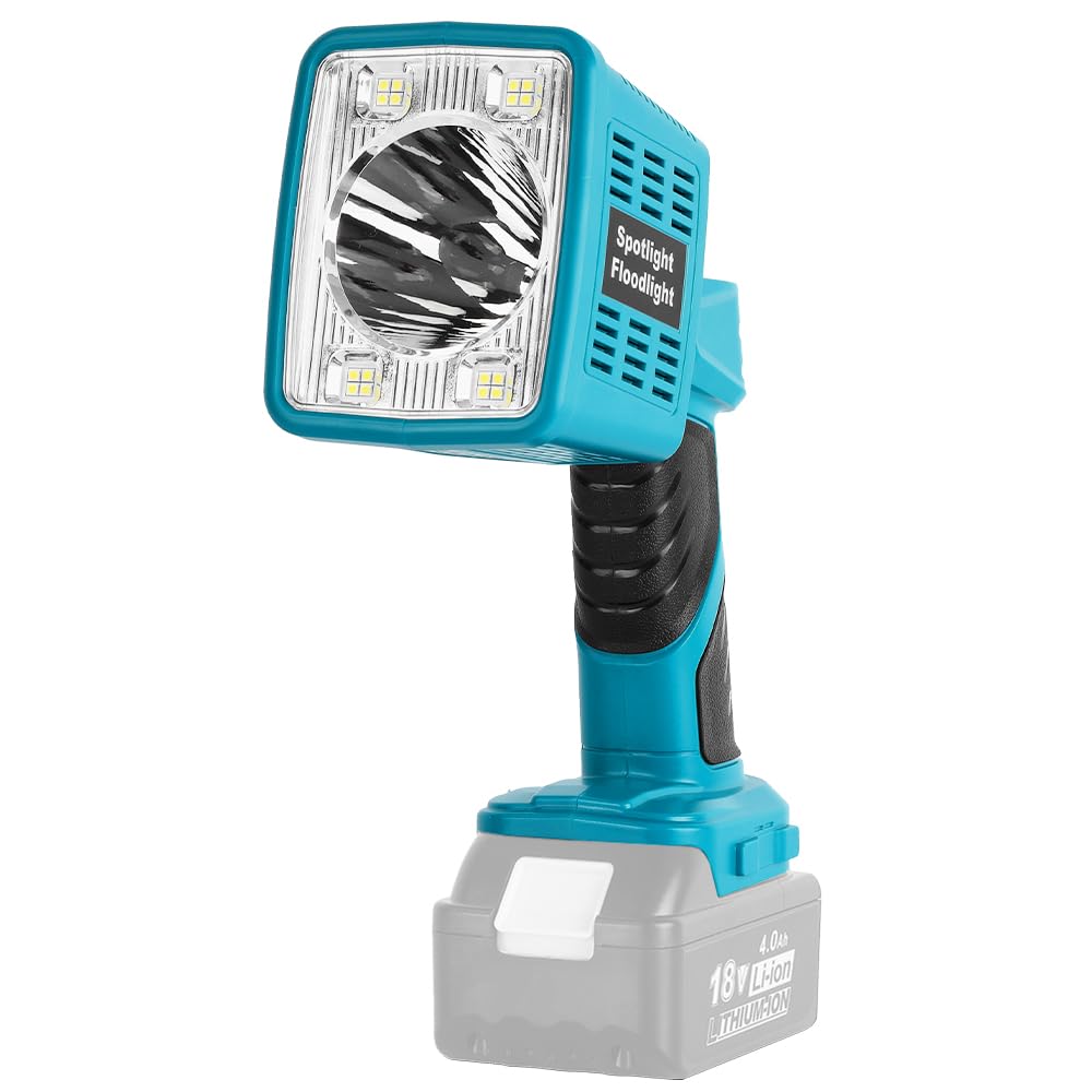 Xidenauqsh 1600Lm Led Flashlight Compatible With Makita 18V Battery, 3 Modes With Usb Port, Cordless Work Light For Indoor Outdoor Emergency, Car Repairing, Camping And Jobsite Lighting(Batteries Not Included)