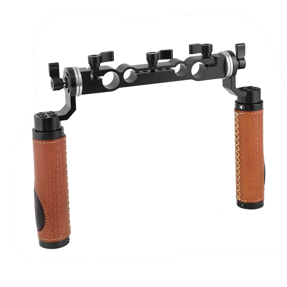 Camvate 15Mm & 19Mm Rod Clamp With M6 Rosette Handle Grip For Shoulder Mount Rig - 2311