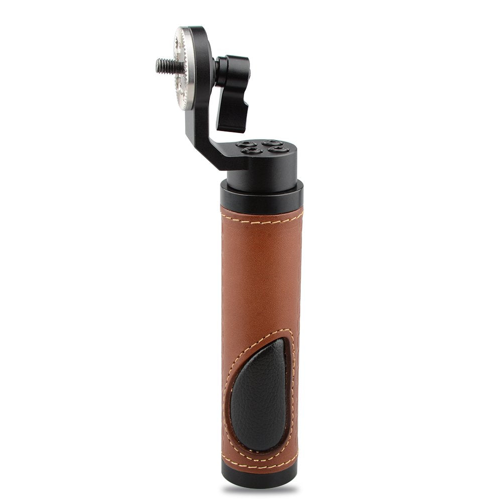 Camvate Handle Grips With Rosette Standard Accessory For Dslr Handle Shoulder Rig(Leather Grip)