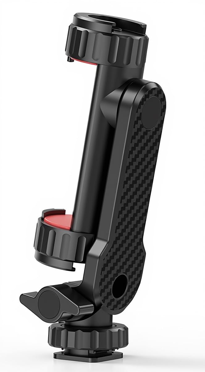 Nxvx Metal Mini Tripod, Compact Desktop Tabletop Stand For Insta360, Gimbal Stabilizers, Cameras, And More - Black (Phone Holder)