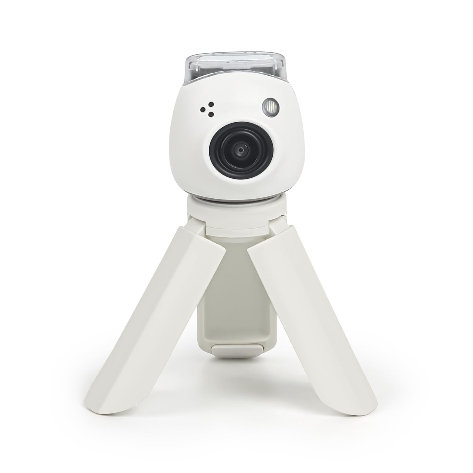 Rieibi Mini Tripod For Fuji Instax Pal/Instax Mini Evo/70/Lomo Instant Camera, White, Plastic, Slip Resistant, Pan-Tilt Head, 3X8.2Cm Folded, 3Cm Height & Width