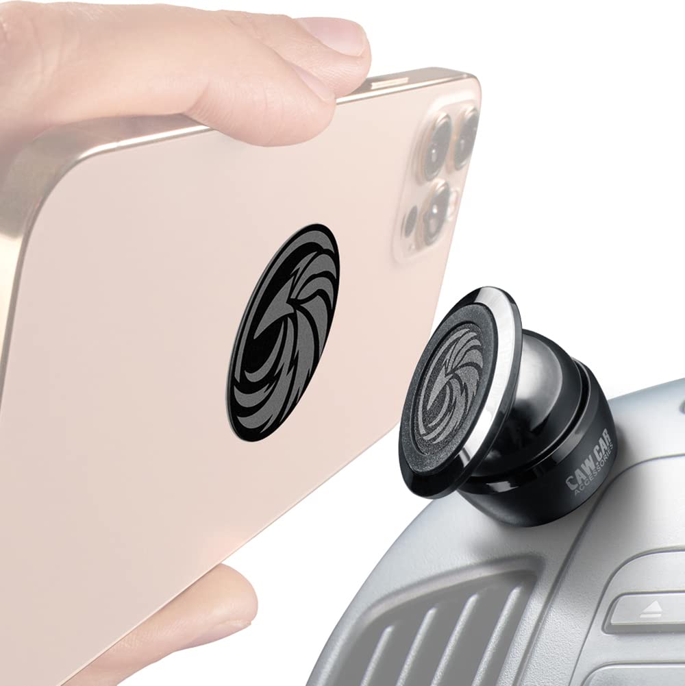 Caw.Car Accessories Universal Car Phone Mount Magnetic - All-Metal Car Mount For Smartphone & Gps - Cell Phone Holder For Car Dashboard. +100 To Safeness & Comfort