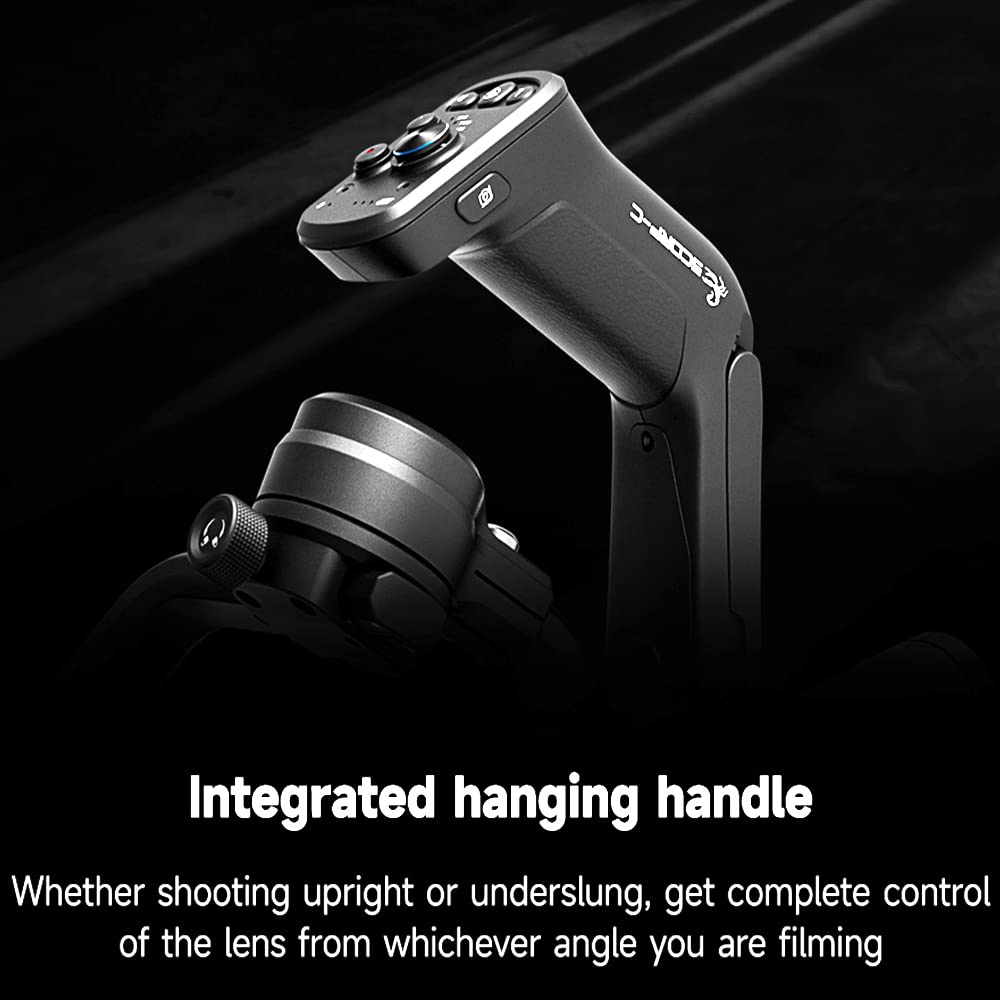 Feiyutech Scorp-C [Official] Camera Stabilizer 3-Axis Mirrorless Gimbal Lightweight Stabilizer,For Dslr Camera,For Sony A7Iv A7S Canon R5 R6 M50 Panasonic Nikon Fujifilm,Max 5.5 Lbs,Cable Control