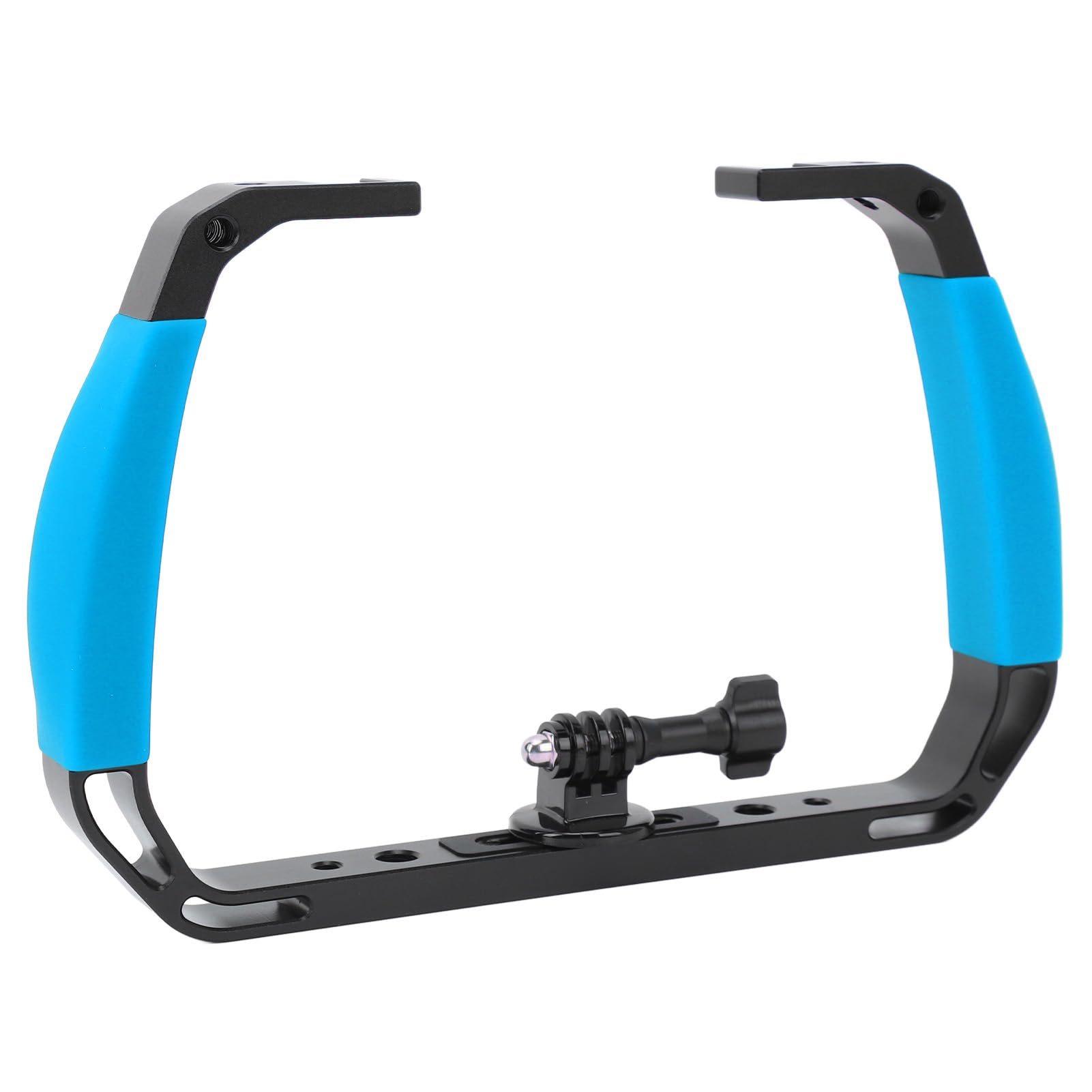 Youthink Underwater Diving Rig Stabilizer With Non Slip Grip For Action Camera Handle - For Diving Enthusiasts And Videographers - Aluminium Alloysilicone (Sky Blue)