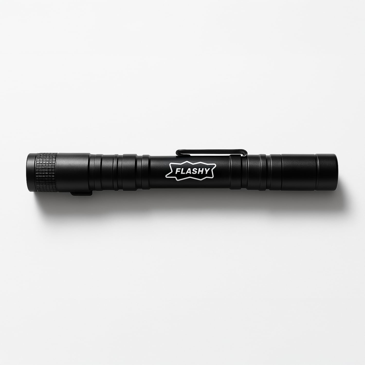 Lensy Flashy Pocket Flashlight – Matte Black Led Torch With Shirt Clip, Super Bright Beam, Long Battery Life – Compact & Stylish Everyday Carry (Edc) Light