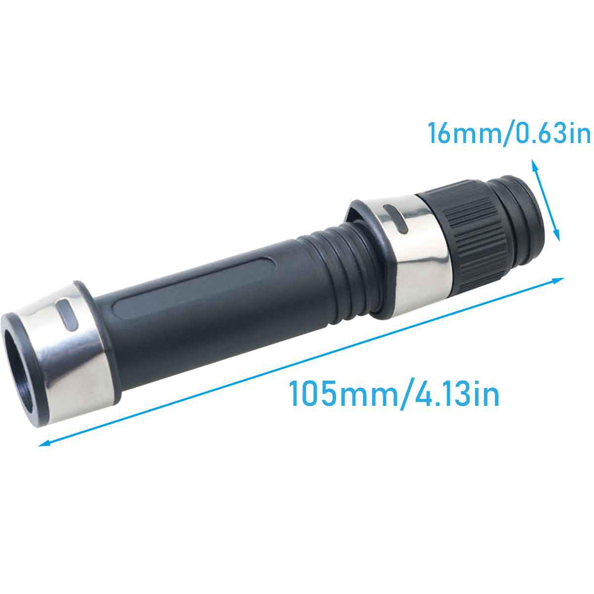 Whyhkj 3Pcs Black Fishing Rod Reel Holder I.D. 16X105Mm Length Fishing Rod Reel Holder Abs Fishing Rod Handle Fishing Gear Accessory Used For Fixing Fishing Rods And Reels