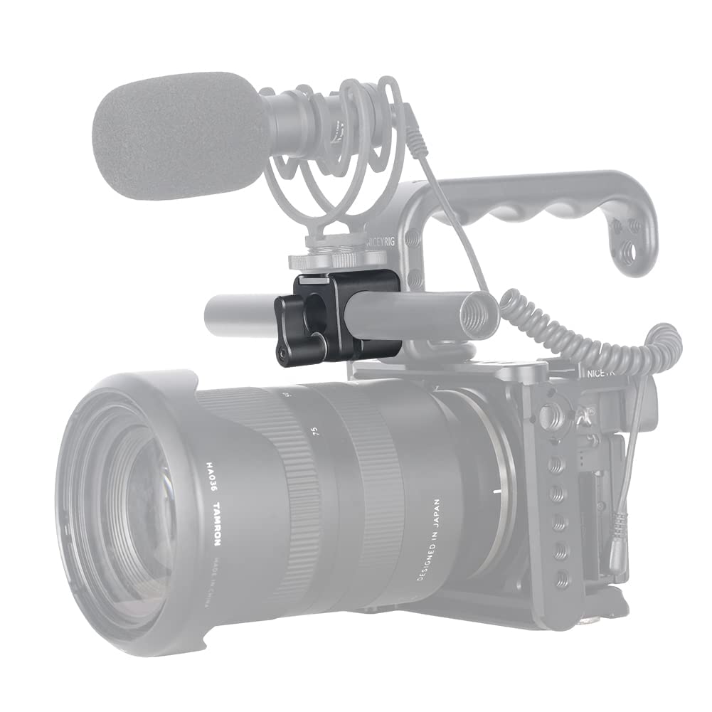 Niceyrig 15Mm Rod Holder To Cold Shoe Compatible With Arri Thread Applicable For Evf Mount Follow Focus Microphone - 494