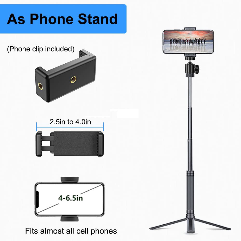 Jcwiny 30" Tall Webcam Stand Tripod Extendable Desktop Tabletop Webcam Tripod Web Camera Mount Aluminum Desk Tripods Stand For Logitech Brio Webcam C925E C922X C930E C922 C930 C920 C615 Iphone Camera